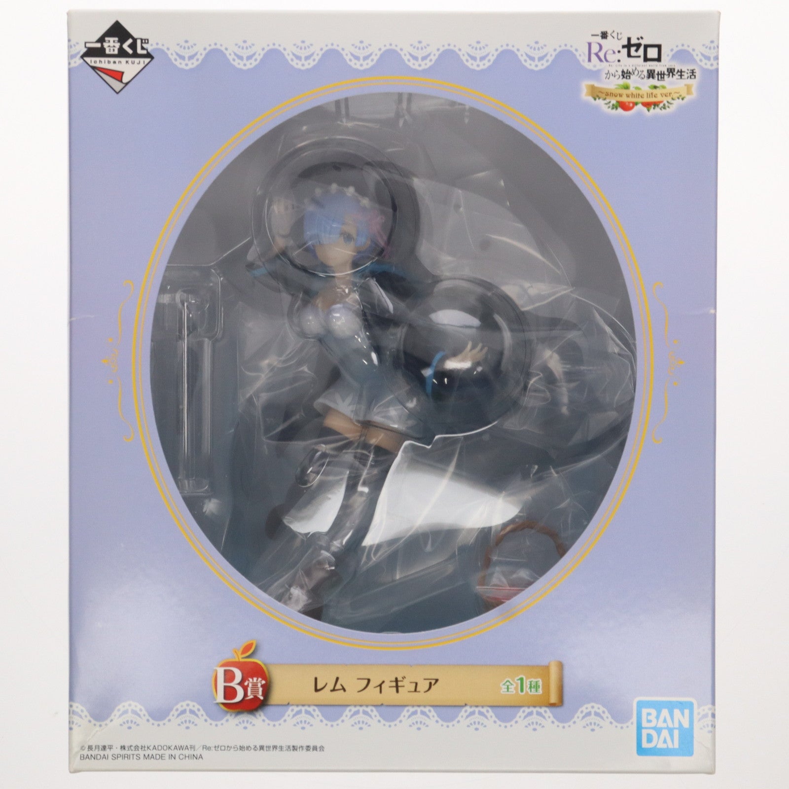 【中古即納】[FIG] B賞 レム フィギュア 一番くじ Re:ゼロから始める異世界生活〜snow white life ver.〜 プライズ バンダイスピリッツ(20191012)