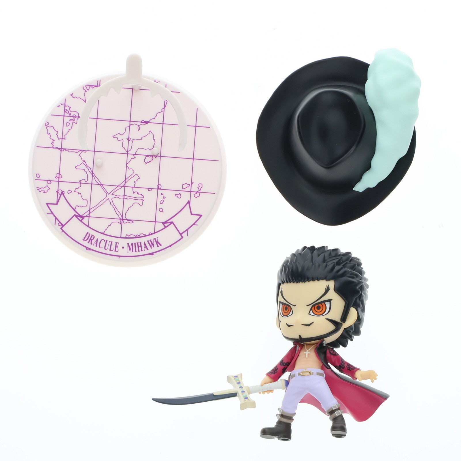 【中古即納】[FIG] D賞 ミホーク きゅんキャラ 一番くじきゅんキャラわーるど ワンピース〜王下七武海編〜 ONE PIECE フィギュア プライズ バンプレスト(20110831)