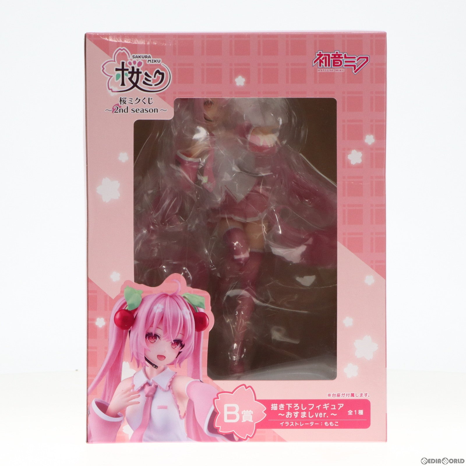 【中古即納】[FIG] B賞 桜ミク～2nd season～ 描き下ろしフィギュア～おすましver.～ タイトーくじ本舗 桜ミク 2nd season キャラクター・ボーカル・シリーズ01 初音ミク プライズ タイトー(20210430)