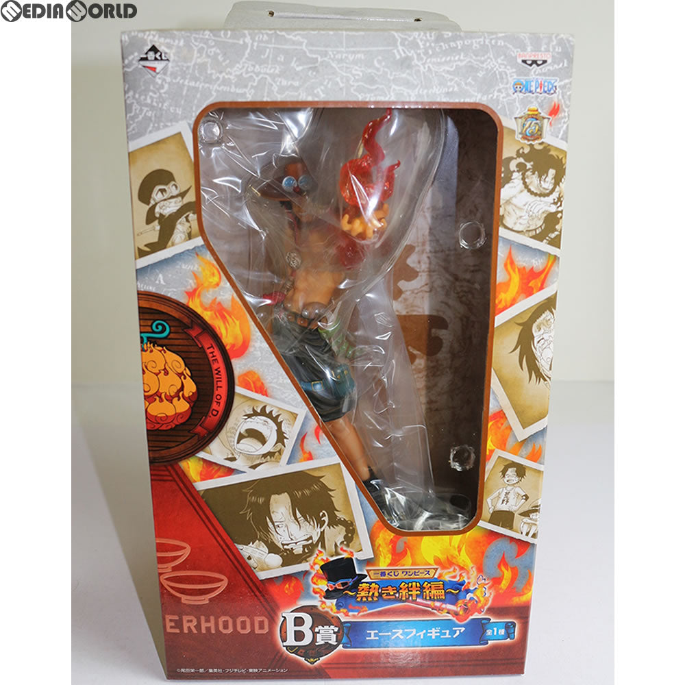 【中古即納】[FIG] B賞 エース フィギュア 一番くじ ワンピース～熱き絆編～ ONE PIECE プライズ バンプレスト(20150124)