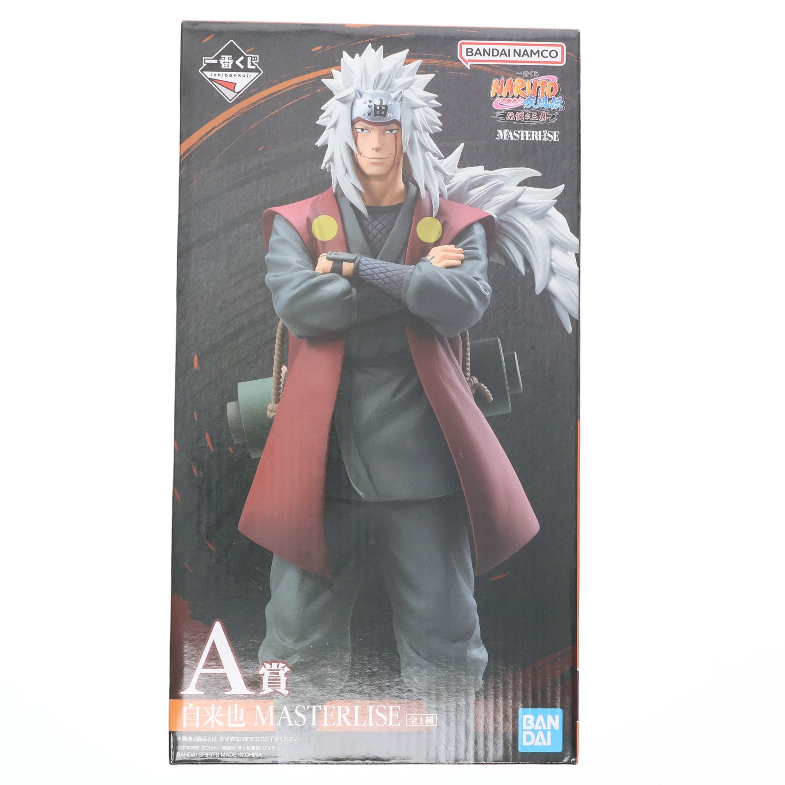 【中古即納】[FIG] 一番くじONLINE限定 A賞 自来也(じらいや) MASTERLISE 一番くじ NARUTO-ナルト- 疾風伝 伝説の三忍 フィギュア プライズ バンダイスピリッツ(20241122)