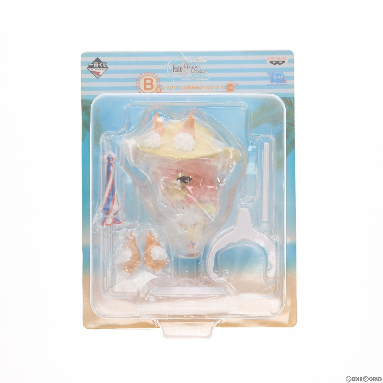 【中古即納】[FIG] B賞 ランサー/玉藻の前(たまものまえ) きゅんキャラ 一番くじ Fate/Grand Order～夏だ!水着だ!きゅんキャラサマーPart1～ フィギュア プライズ(15381) バンプレスト(20180825)