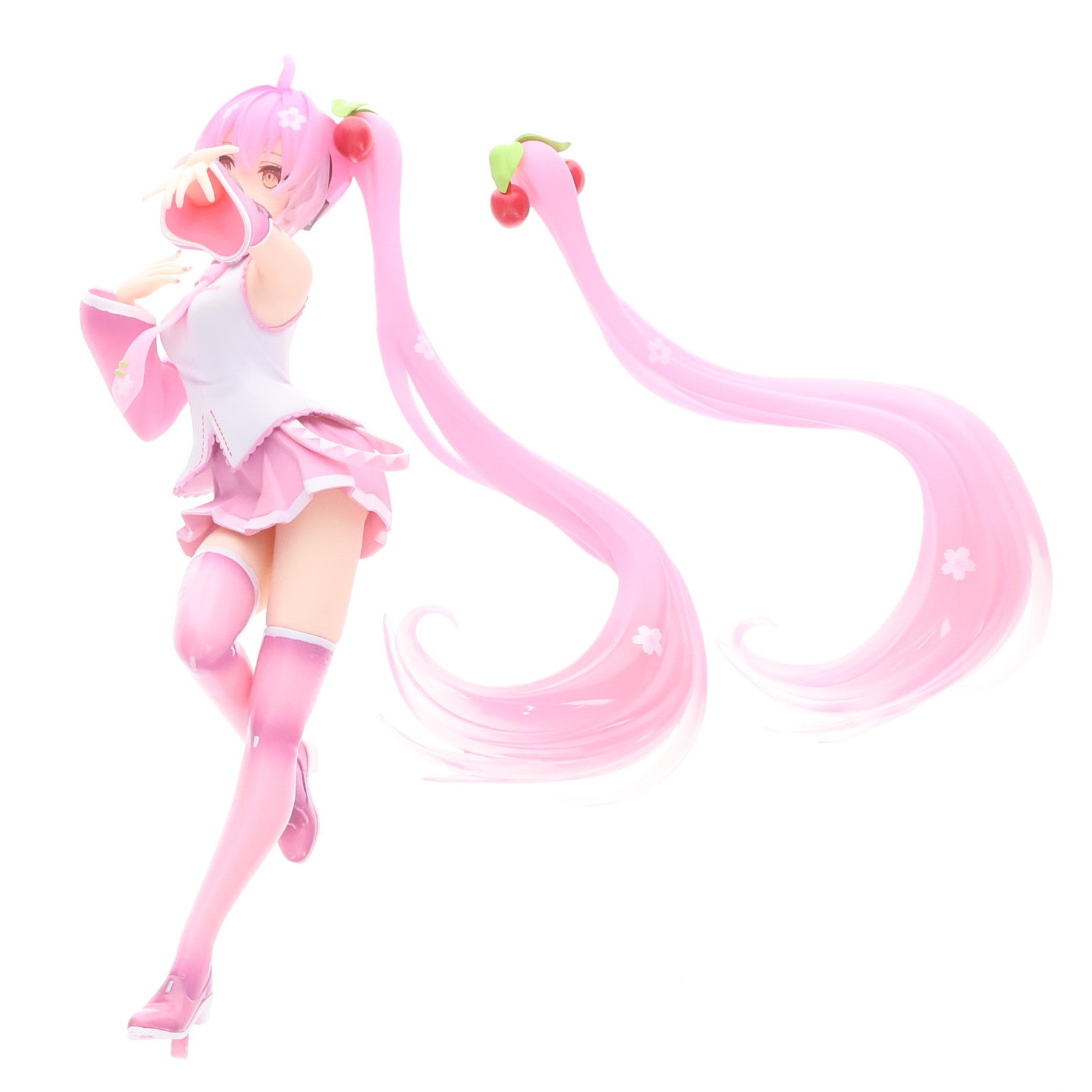 【中古即納】[FIG] B賞 桜ミク～2nd season～ 描き下ろしフィギュア～おすましver.～ タイトーくじ本舗 桜ミク 2nd season キャラクター・ボーカル・シリーズ01 初音ミク プライズ タイトー(20210430)