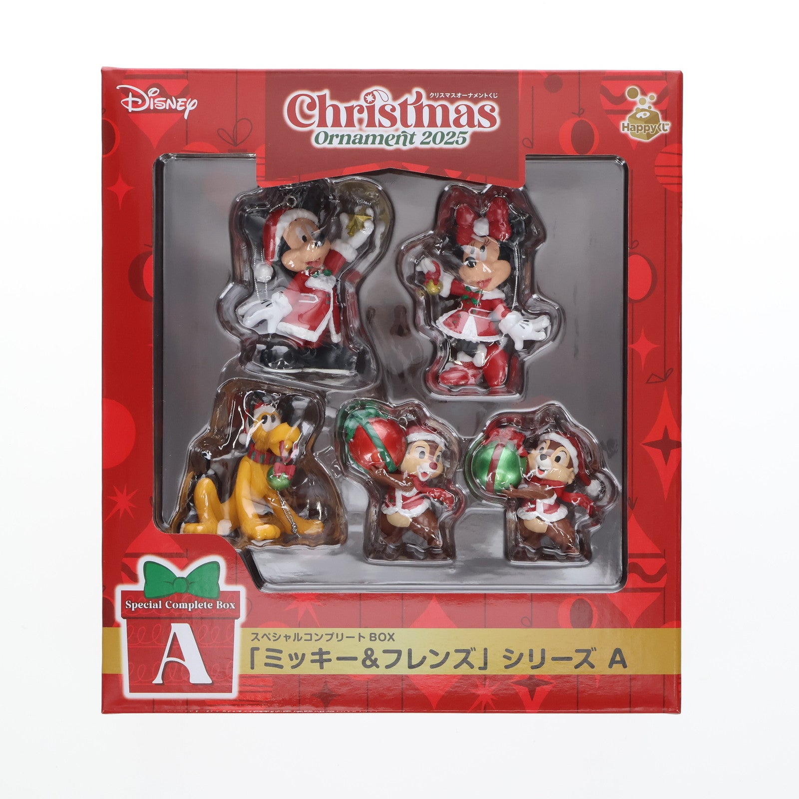 【中古即納】[FIG] スペシャルコンプリートBOX賞 A 「ミッキー&フレンズ」シリーズ A Happyくじ『DISNEY クリスマスオーナメントくじ2025』 フィギュア プライズ サニーサイドアップ(20251108)