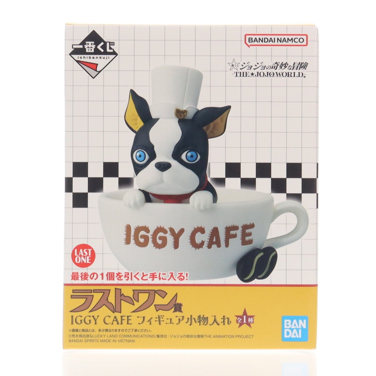 【中古即納】[FIG] ラストワン賞 IGGY(イギー) CAFE フィギュア小物入れ 一番くじ ジョジョの奇妙な冒険 -THE★JOJO WORLD- プライズ バンダイスピリッツ(20251203)