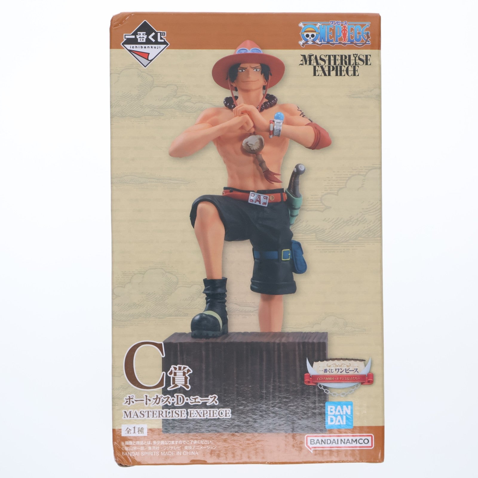 【中古即納】[FIG] C賞 ポートガス・D・エース 一番くじ ワンピース 白ひげ海賊団～オヤジと息子たち～ MASTERLISE EXPIECE ONE PIECE フィギュア プライズ バンダイスピリッツ(20240622)