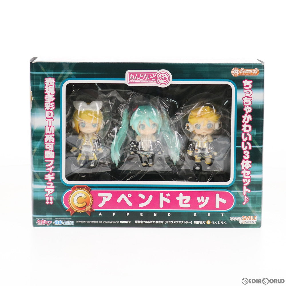【中古即納】[FIG] C賞 ねんどろいどぷち ミク・リン・レン アペンドセット グッスマくじ 初音ミク 2012 Winter Ver. フィギュア プライズ グッドスマイルカンパニー(20121204)