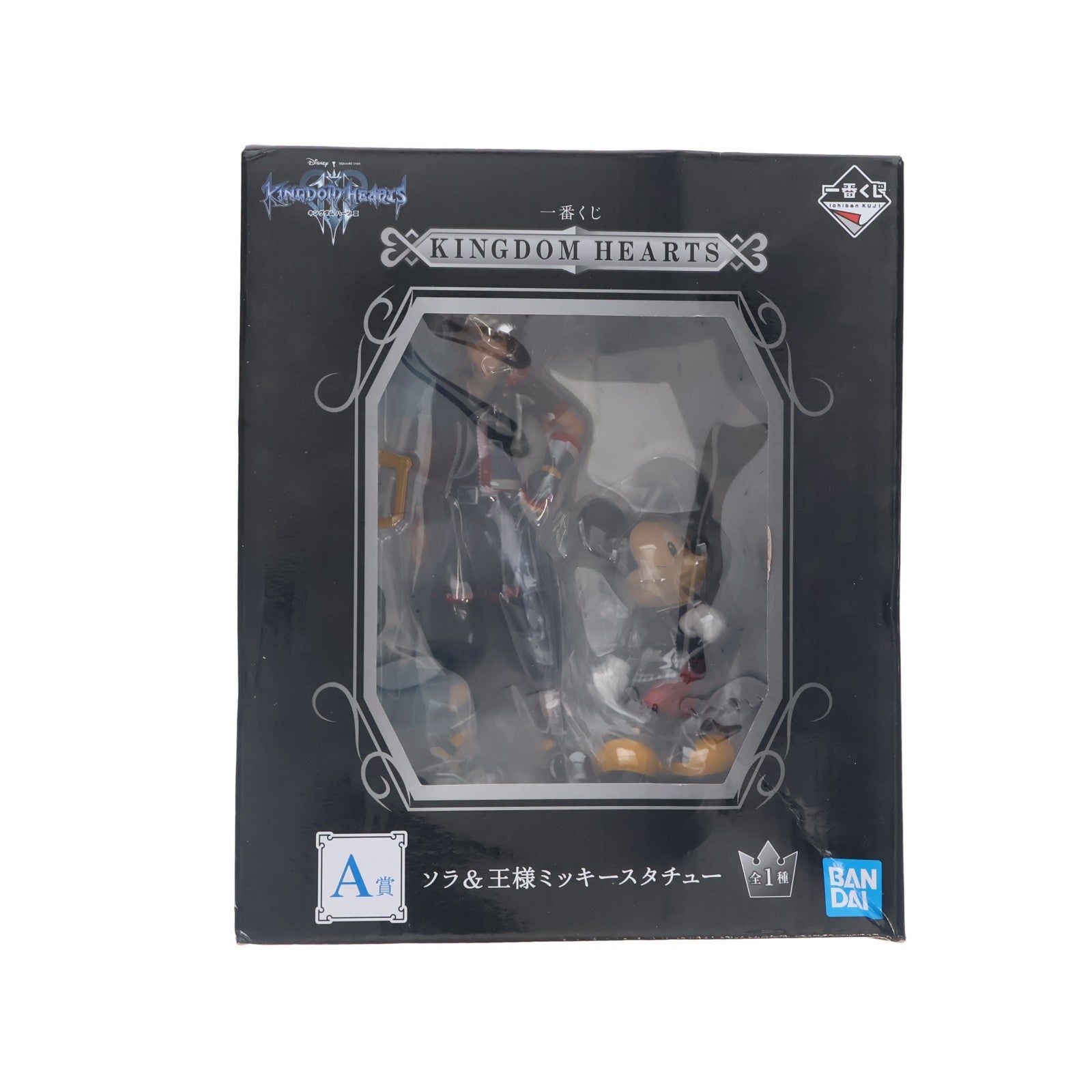 【中古即納】[FIG] A賞 ソラ&王様ミッキースタチュー 一番くじ KINGDOM HEARTS(キングダム ハーツ) フィギュア プライズ バンダイスピリッツ(20181201)