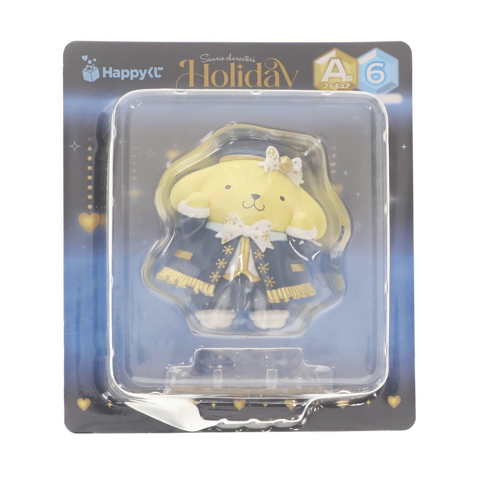 【中古即納】[FIG] A賞 フィギュア ポムポムプリン Happyくじ『Sanrio characters Holiday Collection』 プライズ サニーサイドアップ(20251206)