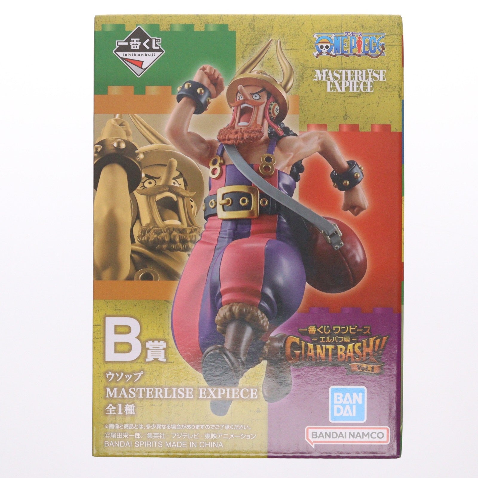 【中古即納】[FIG] B賞 ウソップ MASTERLISE EXPIECE 一番くじ ワンピース -エルバフ編- GIANT BASH!! Vol.1 ONE PIECE フィギュア プライズ バンダイスピリッツ(20260703)