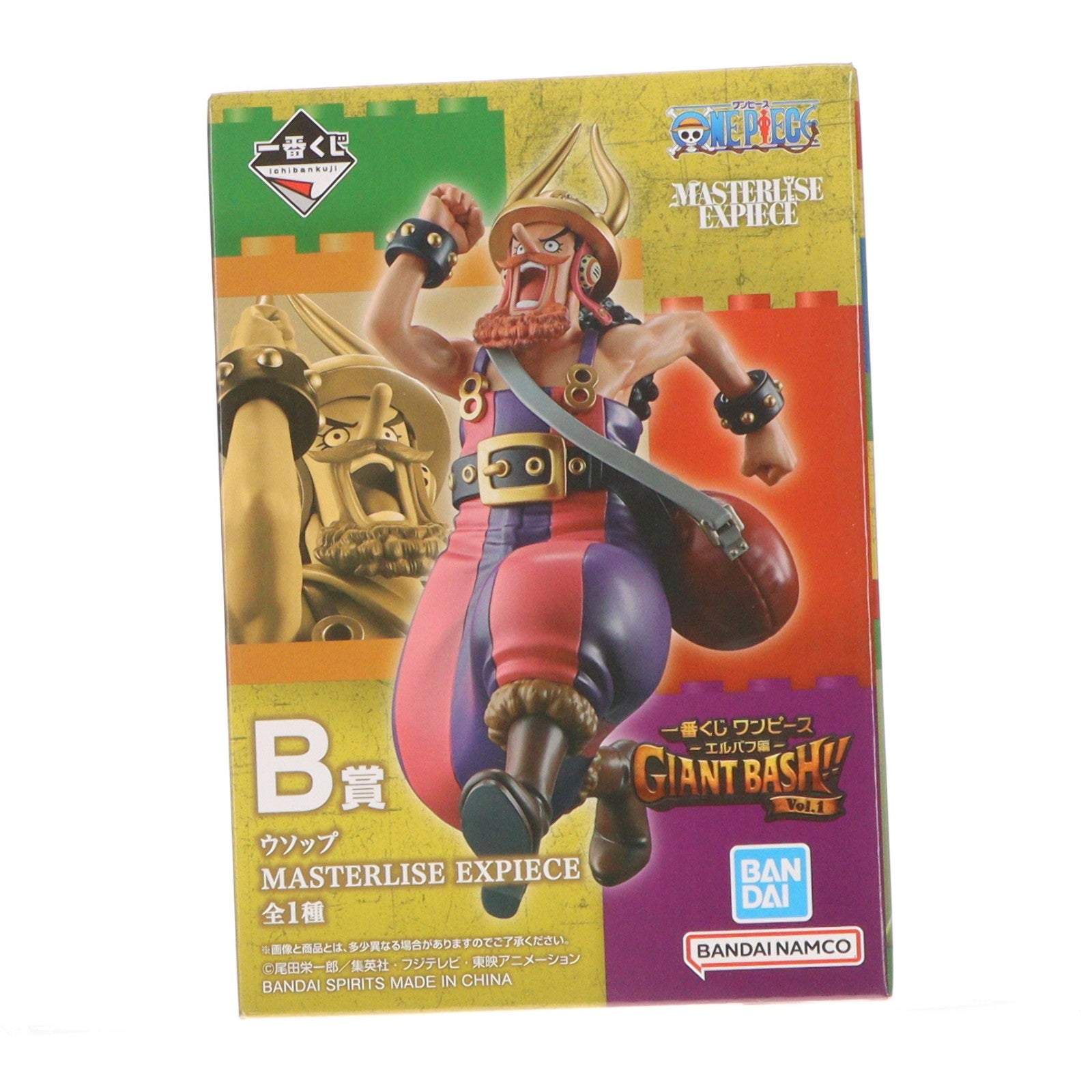 【中古即納】[FIG] B賞 ウソップ MASTERLISE EXPIECE 一番くじ ワンピース -エルバフ編- GIANT BASH!! Vol.1 ONE PIECE フィギュア プライズ バンダイスピリッツ(20260703)