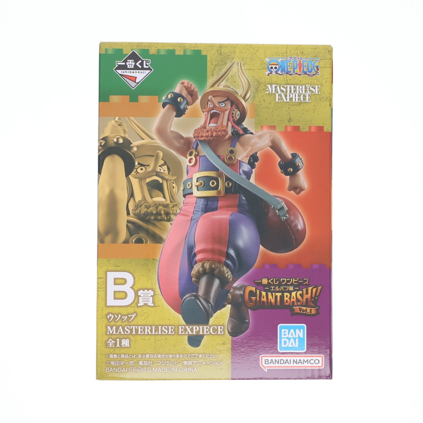 【中古即納】[FIG] B賞 ウソップ MASTERLISE EXPIECE 一番くじ ワンピース -エルバフ編- GIANT BASH!! Vol.1 ONE PIECE フィギュア プライズ バンダイスピリッツ(20260703)
