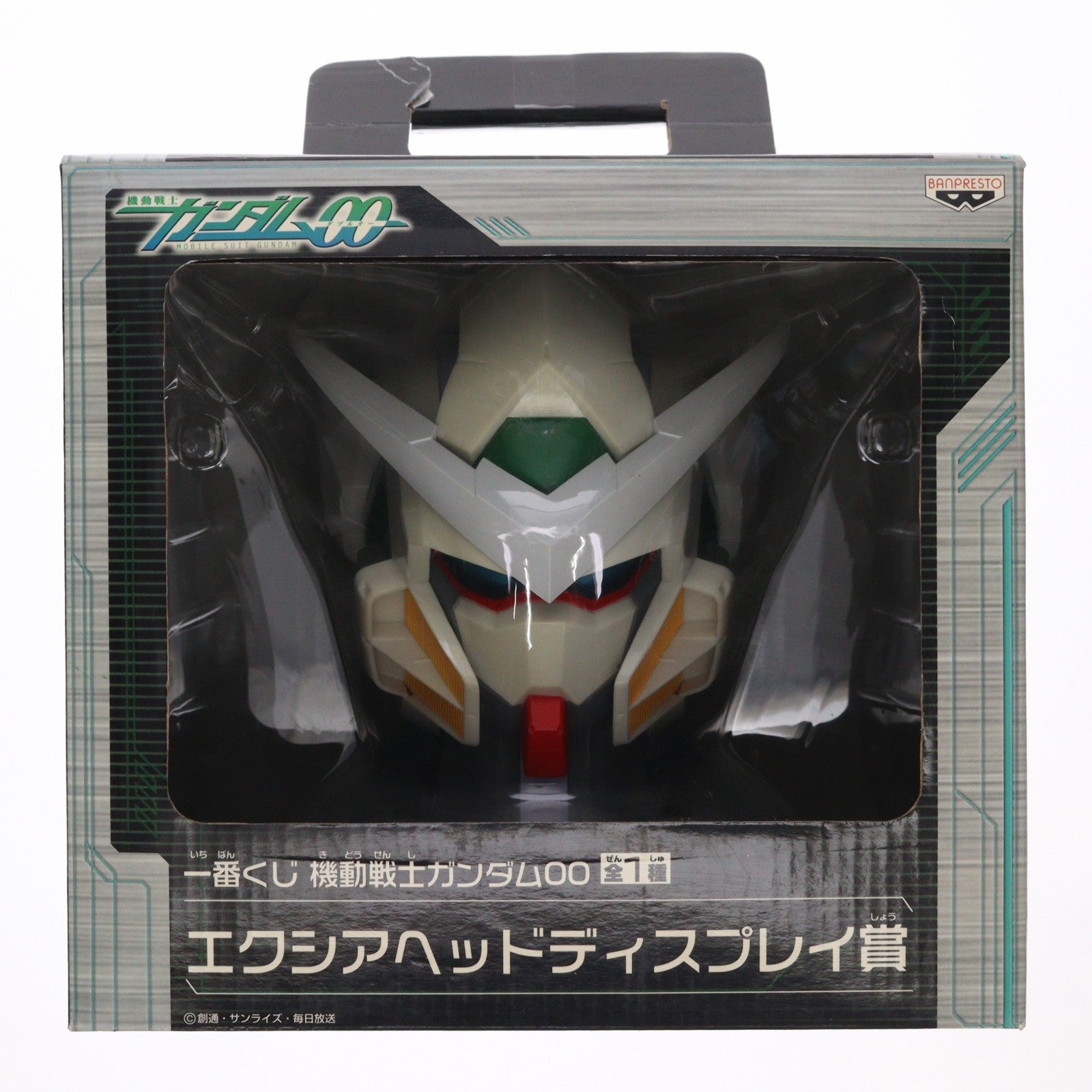 【中古即納】[FIG] ヘッドディスプレイ賞 ガンダムエクシア 一番くじ 機動戦士ガンダム00(ダブルオー) フィギュア プライズ(63154) バンプレスト(20080320)