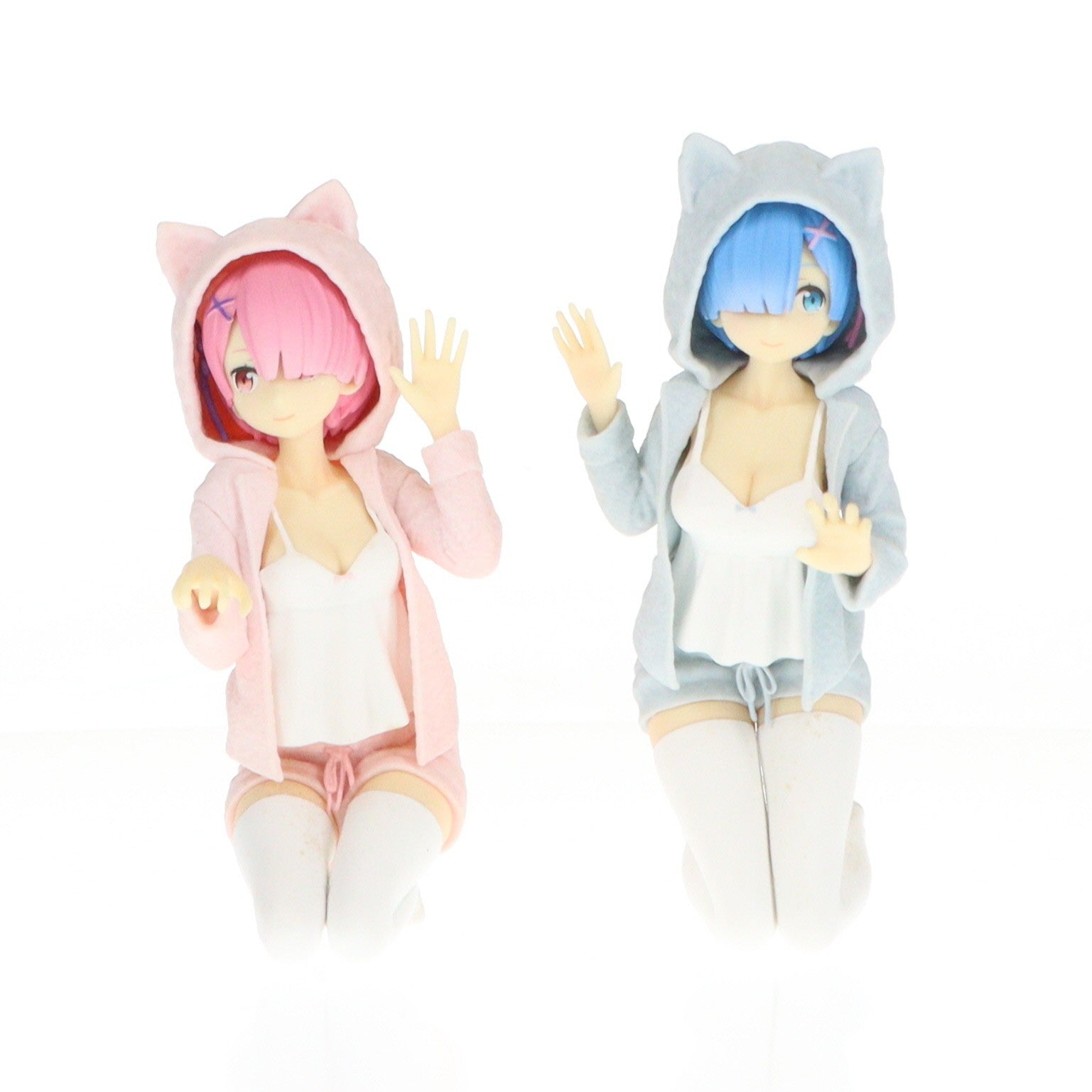 【中古即納】[FIG] A賞 レム&ラム Nyanko mode フィギュア 一番くじ Re:ゼロから始める異世界生活-いつでもあなたと一緒だよ- プライズ(15432) バンプレスト(20180512)