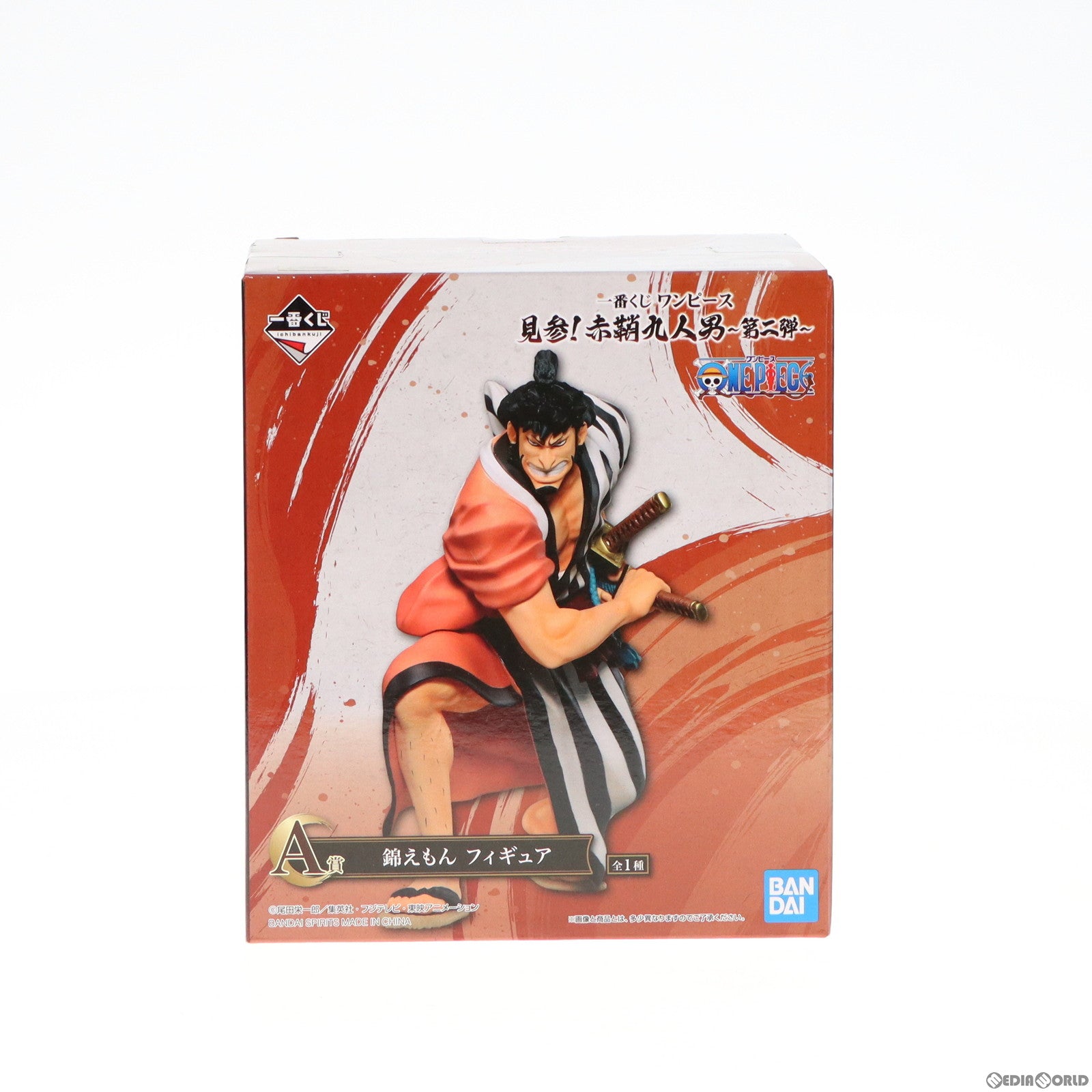 【中古即納】[FIG] A賞 錦えもん(きんえもん) フィギュア 一番くじ ワンピース 見参!赤鞘九人男～第二弾～ ONE PIECE プライズ バンダイスピリッツ(20220907)