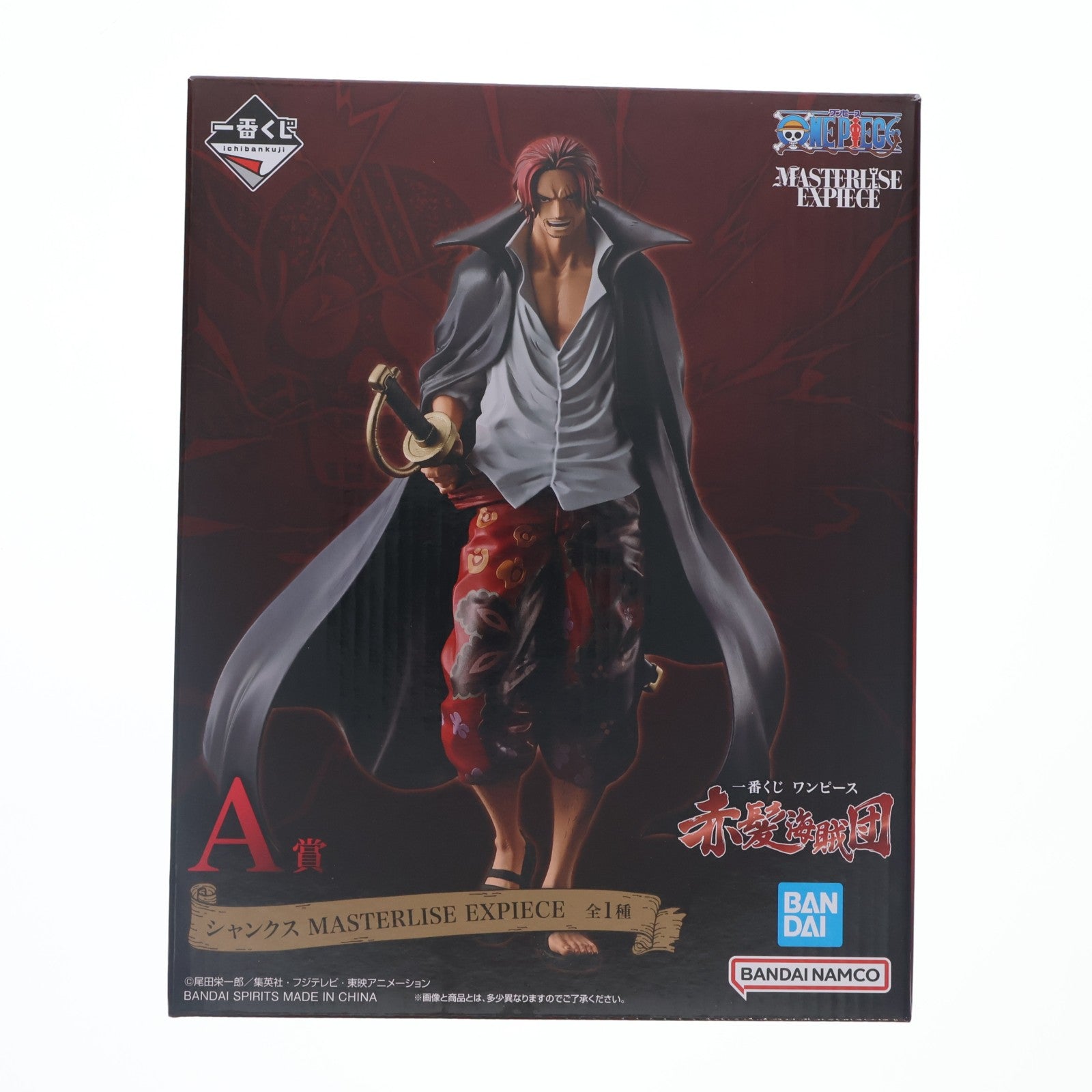 【中古即納】[FIG] A賞 シャンクス MASTERLISE EXPIECE 一番くじ ワンピース 赤髪海賊団 ONE PIECE フィギュア プライズ バンダイスピリッツ(20260606)