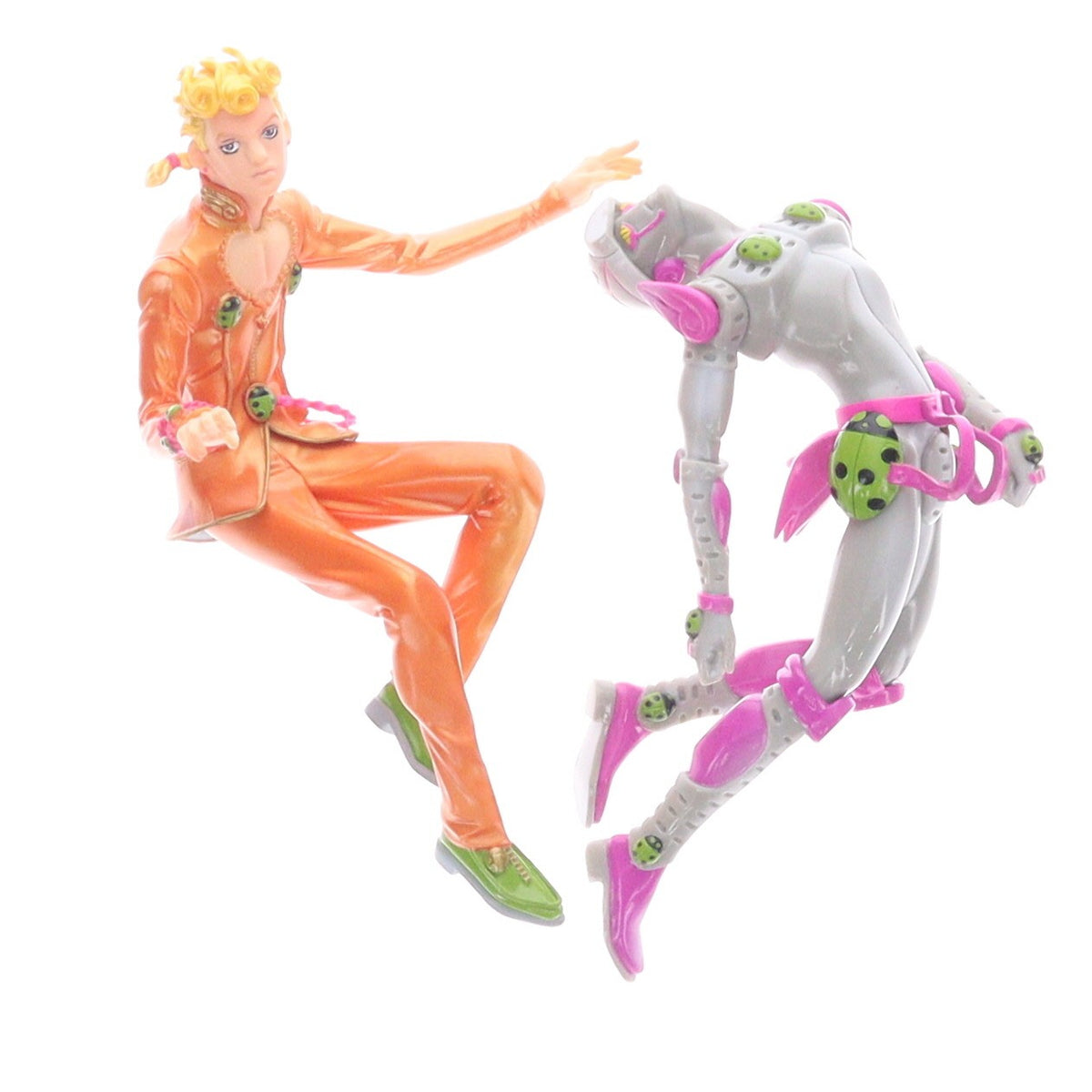 【中古即納】[FIG] A賞 ジョルノ・ジョバァーナ&ゴールド・エクスペリエンス フィギュア 一番くじ ジョジョの奇妙な冒険 第五部 黄金の風 プライズ バンプレスト(20100430)
