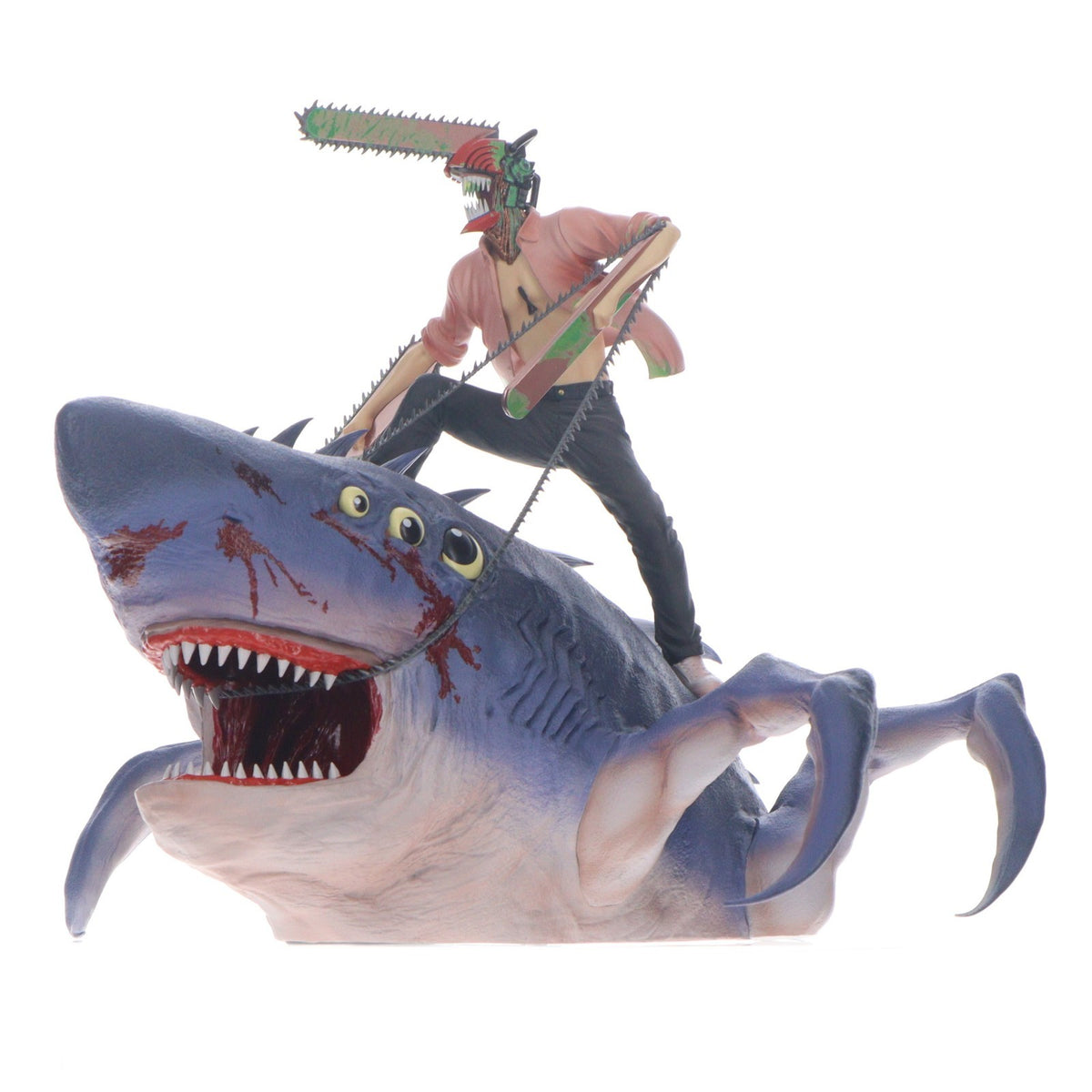 【中古即納】[FIG] ダブルチャンスキャンペーン&ラストワン賞 チェンソーマン&ビーム MEGAIMPACT スペシャルカラーver. 一番くじ 劇場版『チェンソーマン レゼ篇』第2弾 フィギュア プライズ バンダイスピリッツ(20260918)