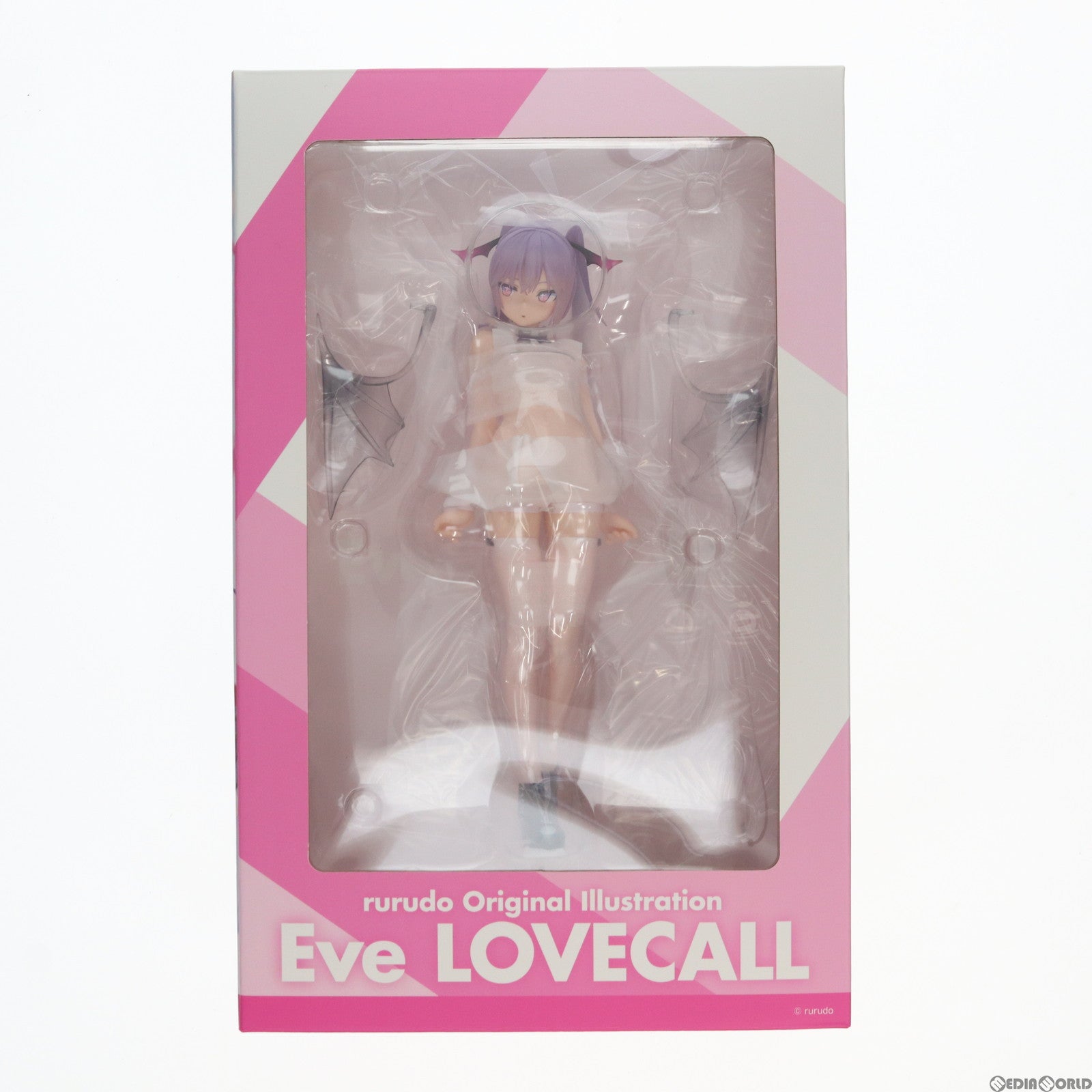 【中古即納】[FIG]あみあみ限定 ポストカード付属 イヴ・LOVECALL rurudoオリジナルイラスト 1/6 完成品 フィギュア Pink・Charm(ピンクチャーム)(20210930)