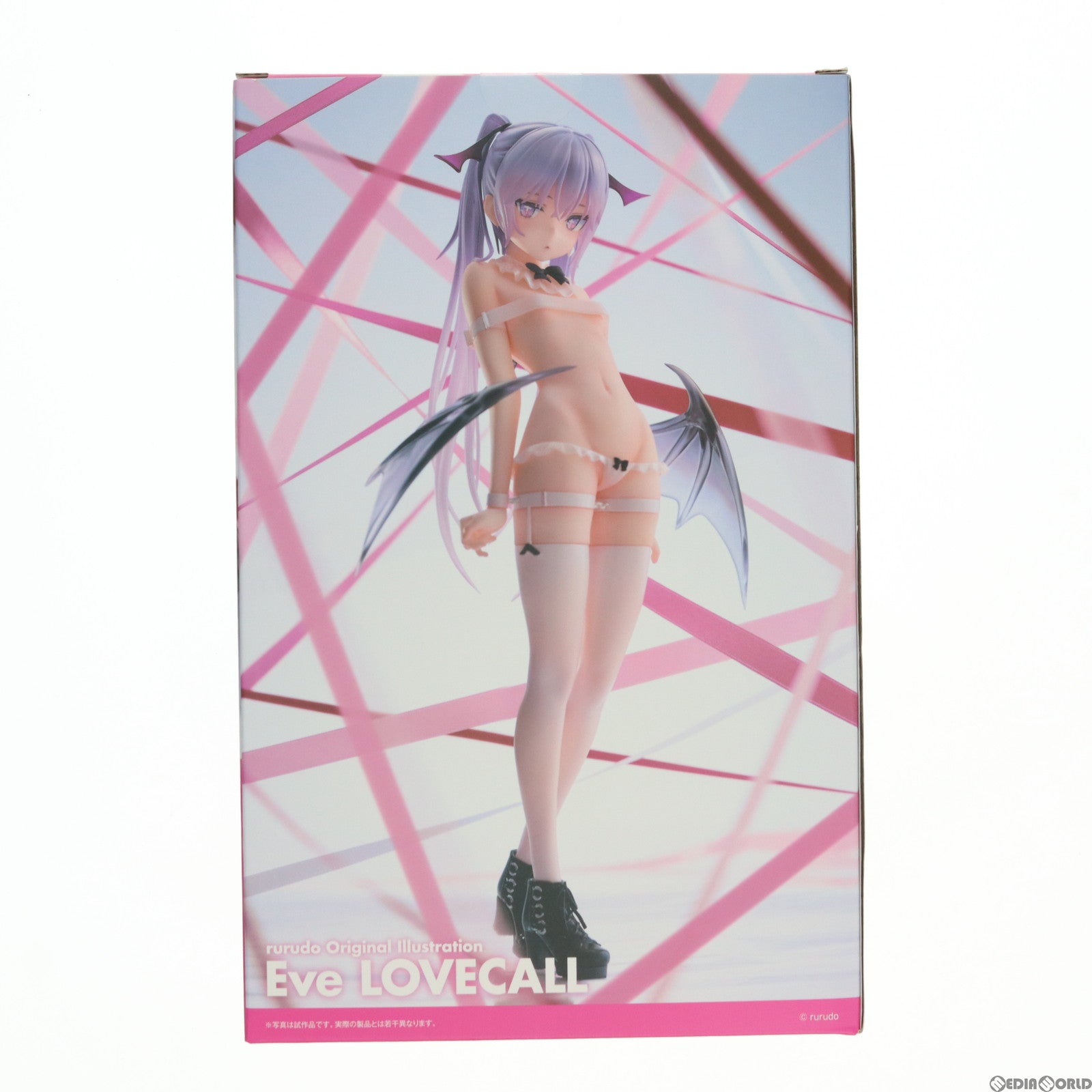 【中古即納】[FIG]あみあみ限定 ポストカード付属 イヴ・LOVECALL rurudoオリジナルイラスト 1/6 完成品 フィギュア Pink・Charm(ピンクチャーム)(20210930)