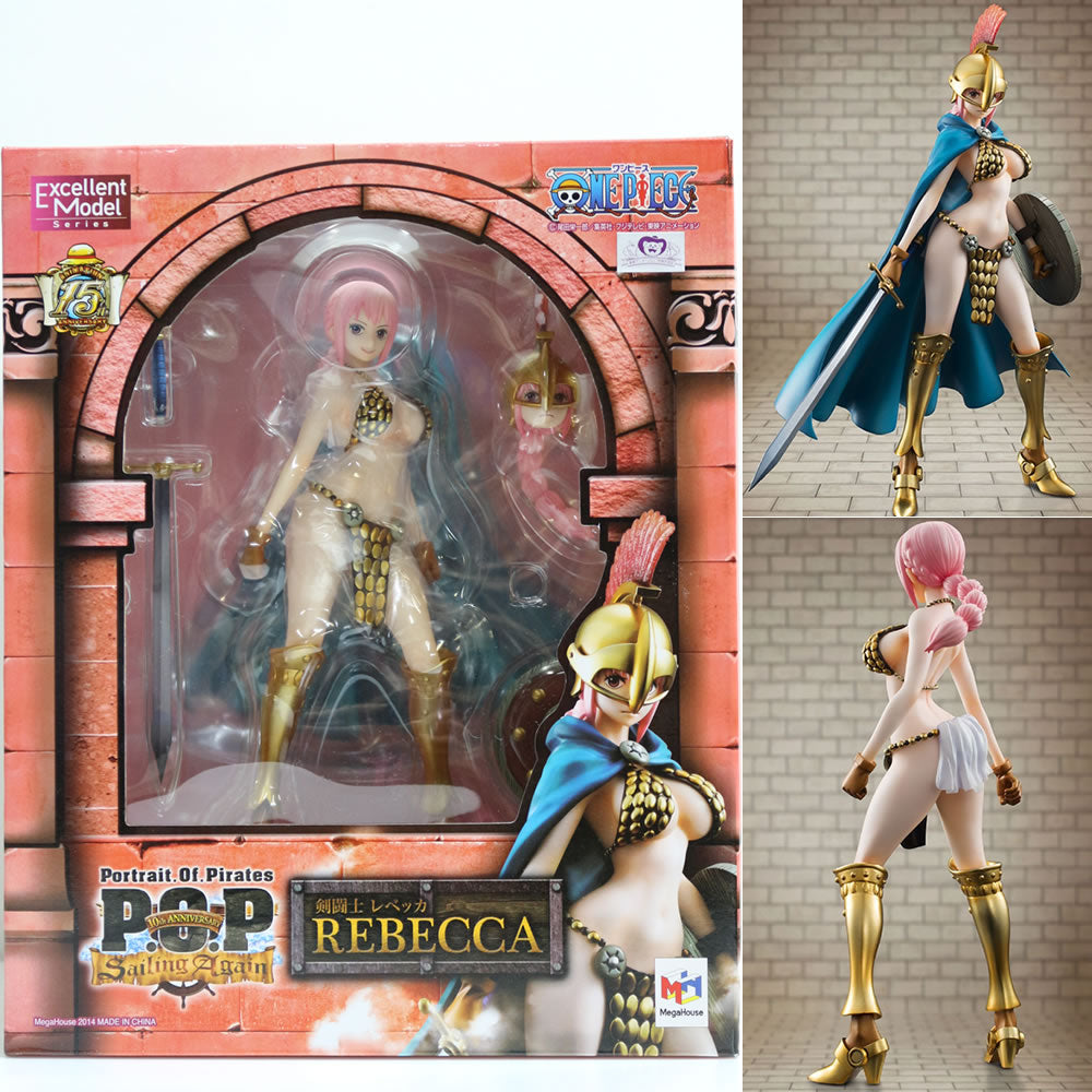 【中古即納】[FIG] Portrait.Of.Pirates P.O.P Sailing Again 剣闘士レベッカ ONE PIECE(ワンピース) 1/8 完成品 フィギュア メガハウス(20140830)