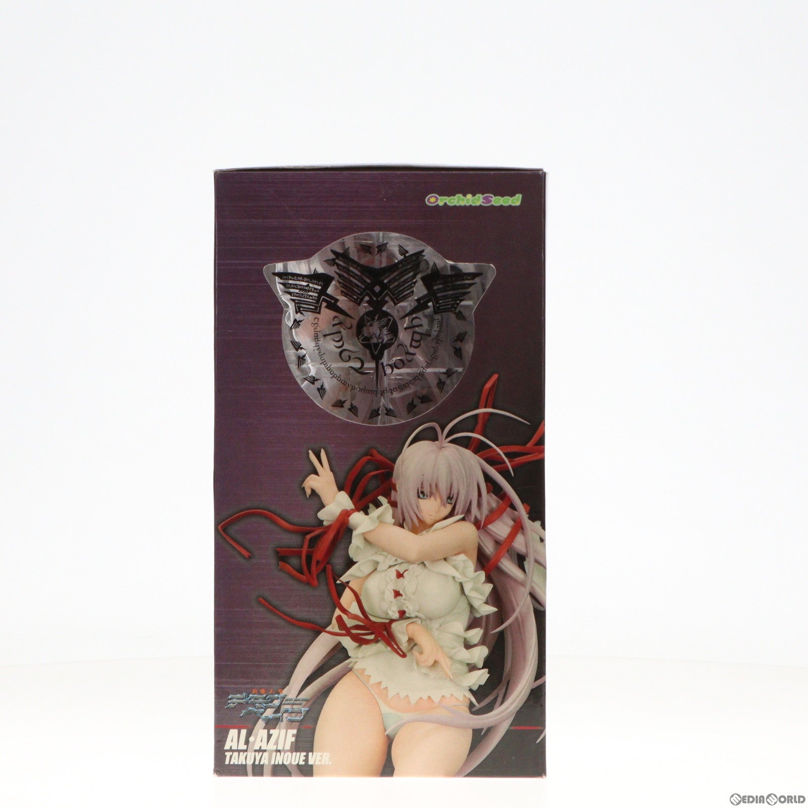 中古即納】[FIG]アル・アジフxいのうえたくやver. 斬魔大聖デモンベイン 1/7 完成品 フィギュア オーキッドシード