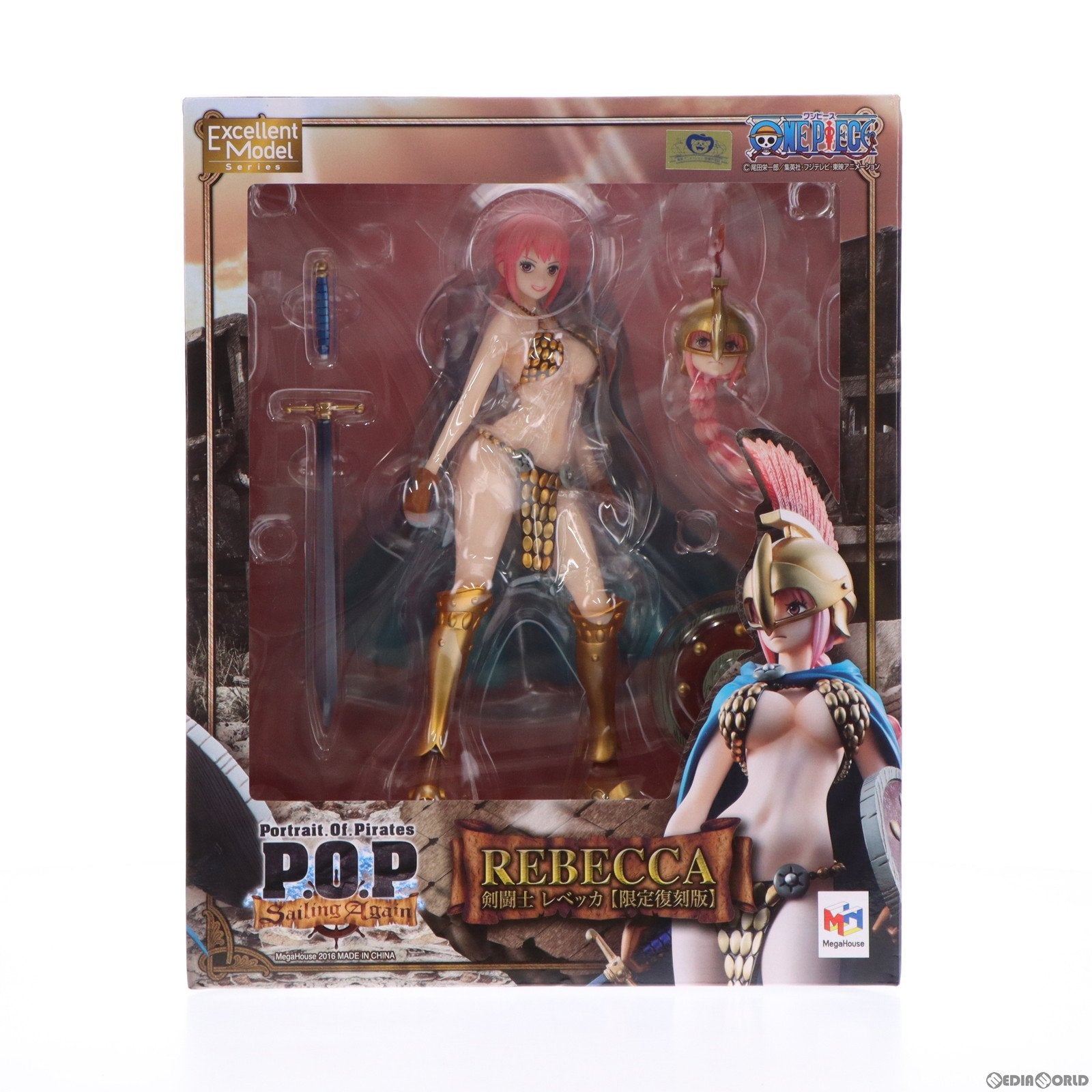 【中古即納】[FIG]Portrait.Of.Pirates P.O.P Sailing Again 剣闘士 レベッカ 【限定復刻版】 ONE PIECE(ワンピース) 1/8 完成品 フィギュア 宮沢模型流通限定 メガハウス(20160831)