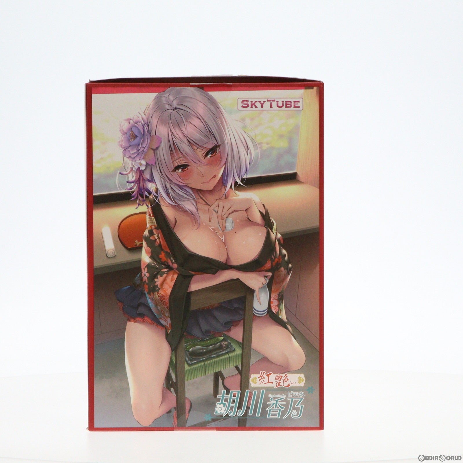 【中古即納】[FIG]胡川香乃(えびすがわかの) 紅艶 ver. illustration by ピロ水 1/6 完成品 フィギュア(AX-1183) SkyTube(スカイチューブ)(20210410)