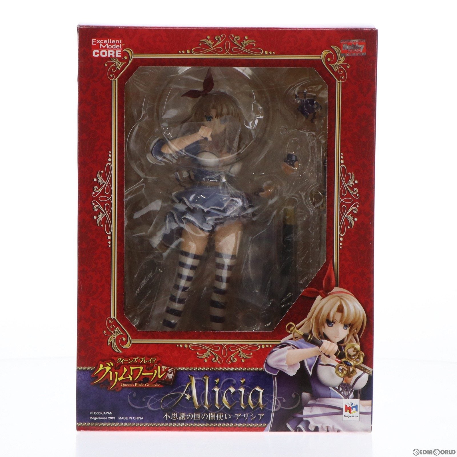 【中古即納】[FIG] エクセレントモデル CORE 不思議の国の闇使いアリシア クイーンズブレイド グリムワールP-1 1/8 完成品 フィギュア メガハウス(20130502)