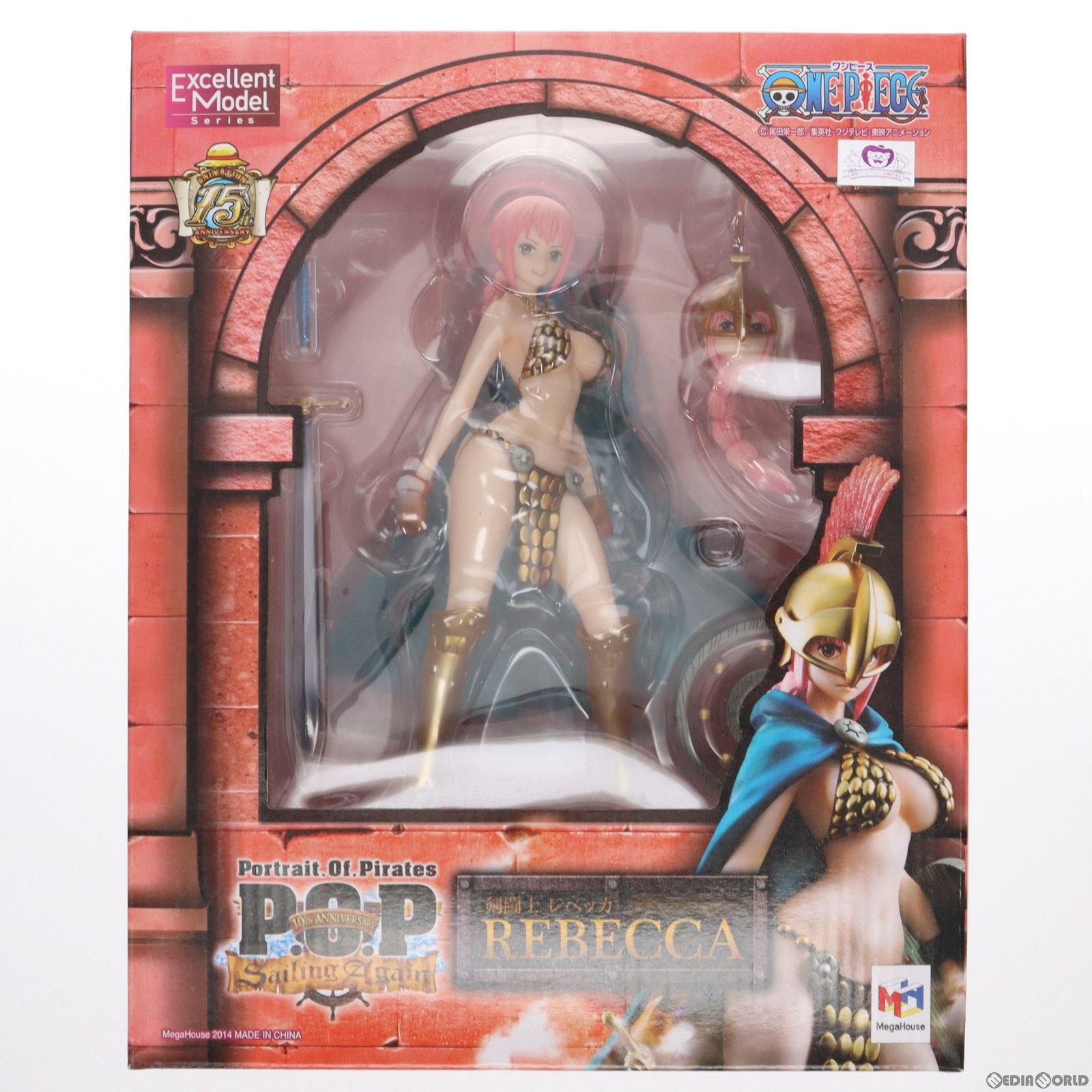 【中古即納】[FIG] Portrait.Of.Pirates P.O.P Sailing Again 剣闘士レベッカ ONE PIECE(ワンピース) 1/8 完成品 フィギュア メガハウス(20140830)