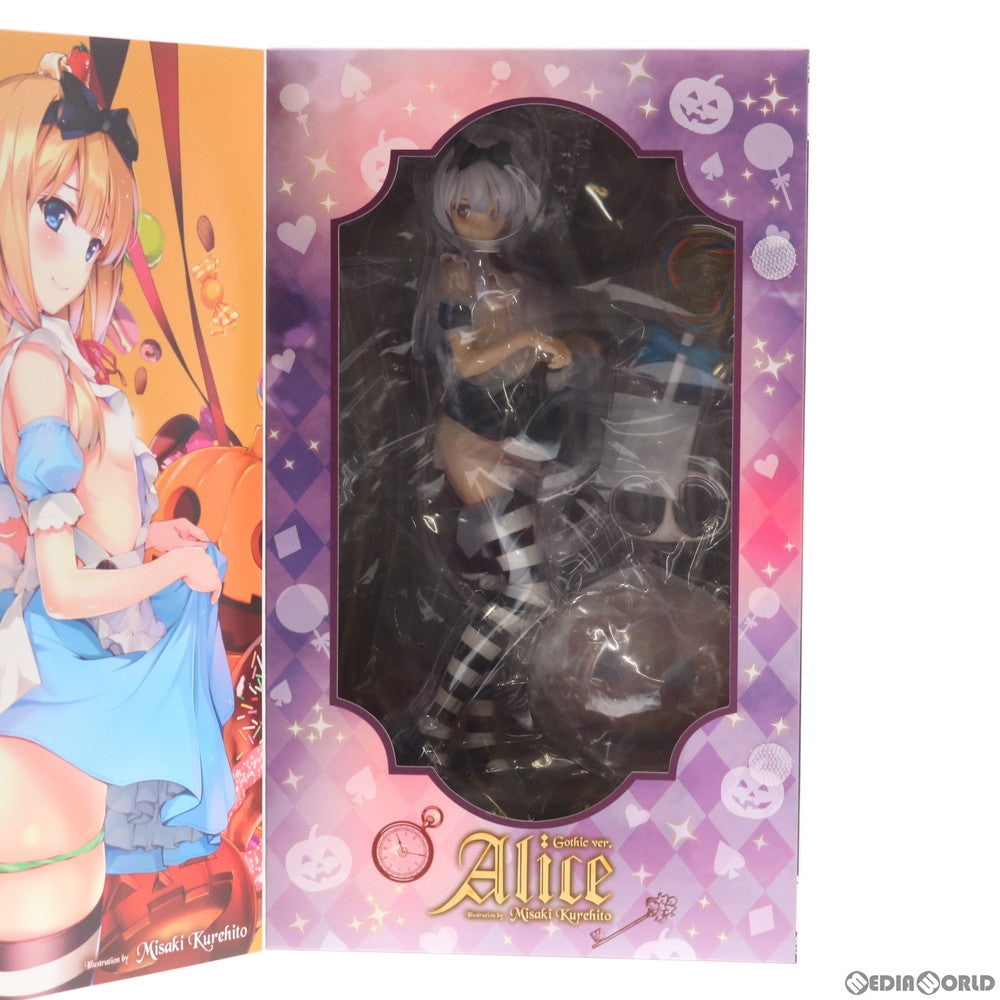 【中古即納】[FIG]Alice(アリス) illustration by 深崎暮人 Gothic ver. コミック阿吽 1/6 完成品 フィギュア(AX-1171) SkyTube(スカイチューブ)(20210226)