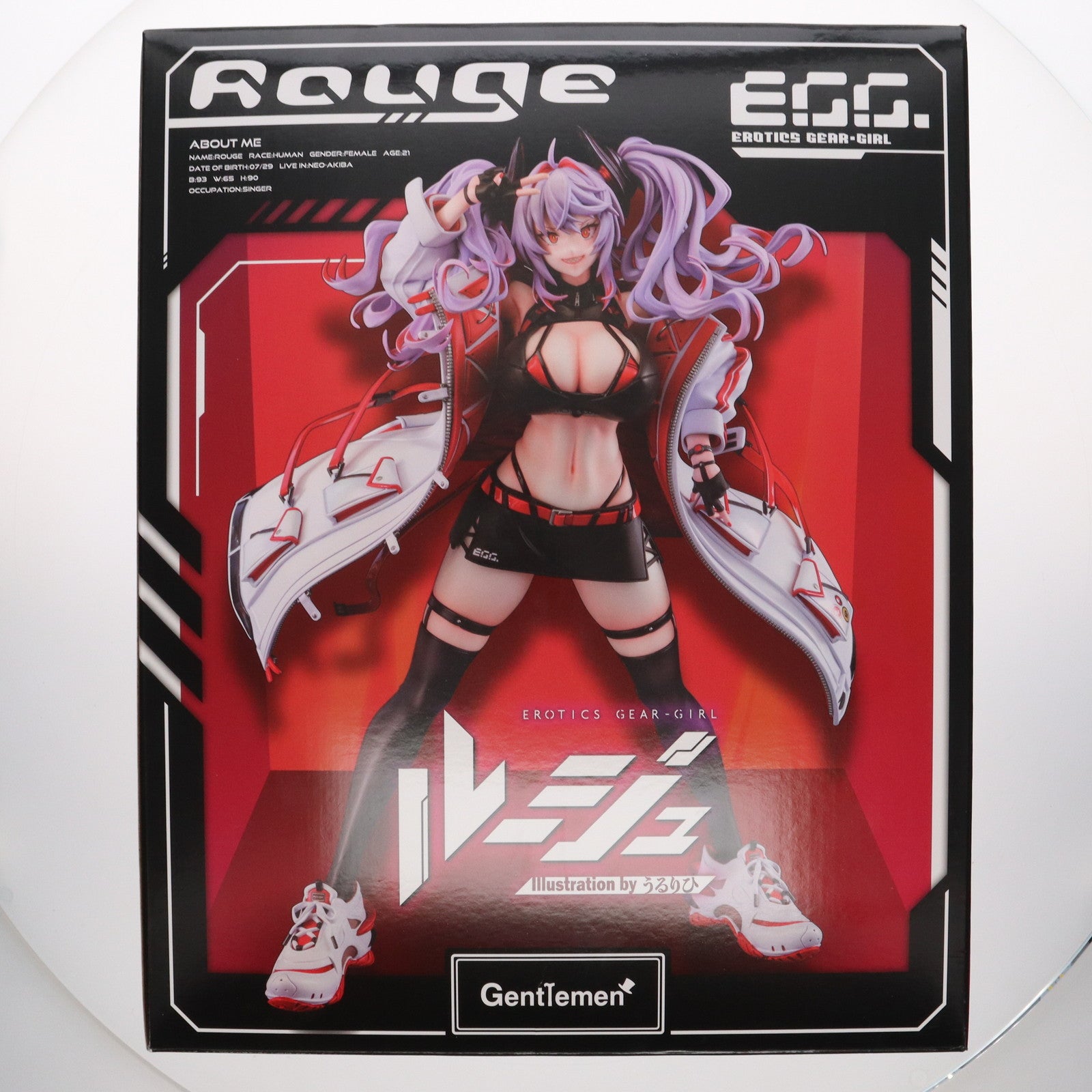 【中古即納】[FIG]FANZA限定特典付属 Erotics Gear-Girl ルージュ Illustration by うるりひ 1/6 完成品 フィギュア ジェントルメン(20240525)