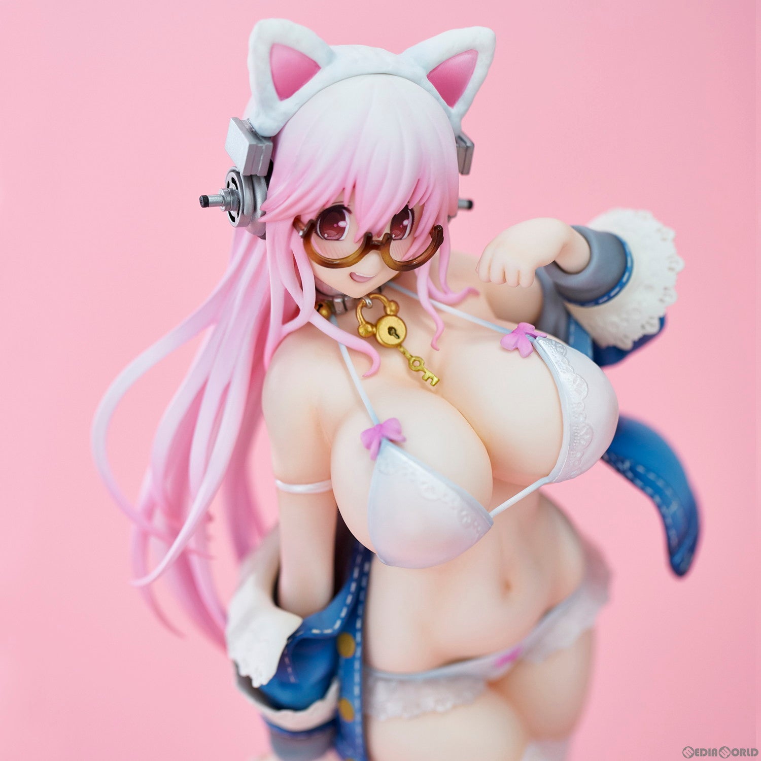 【中古即納】[FIG](再々販)すーぱーそに子 White cat ver. 完成品 フィギュア ユニオンクリエイティブ(20240727)