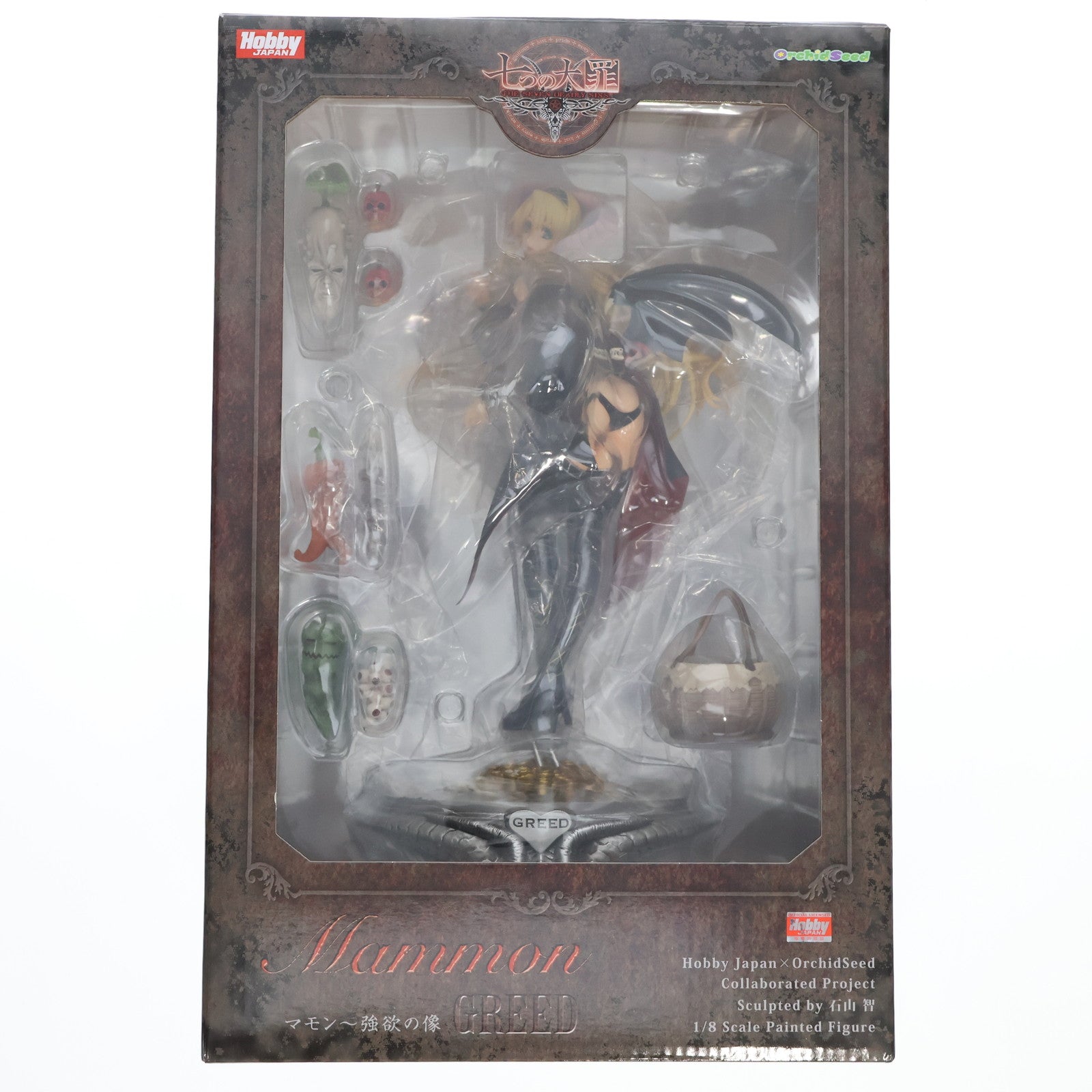 【中古即納】[FIG]マモン～強欲の像 通常版 七つの大罪 1/8 完成品 フィギュア 月刊ホビージャパン誌上通販&オンラインショップ限定 ホビージャパン/オーキッドシード(20141030)