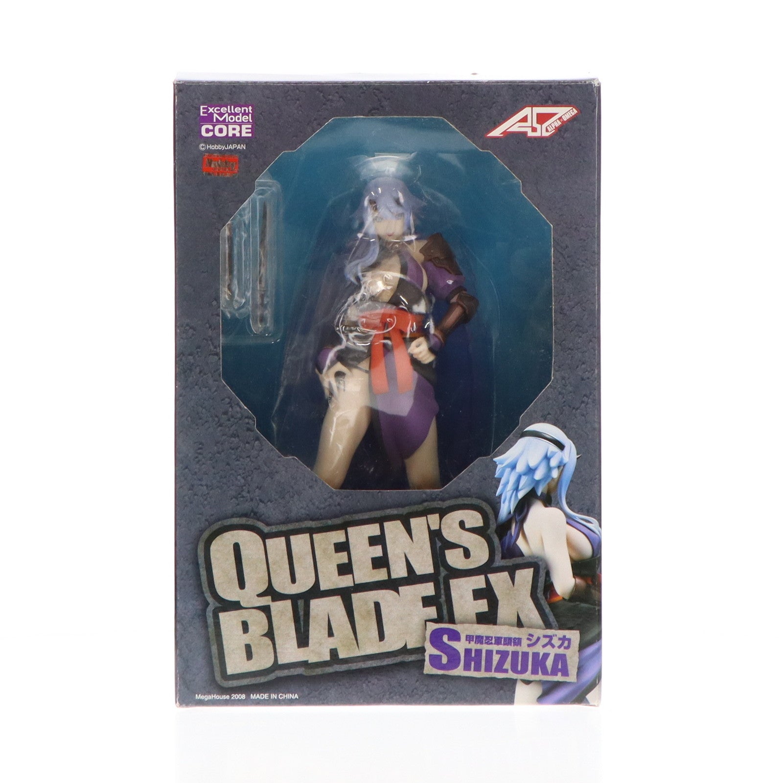 【中古即納】[FIG]エクセレントモデル CORE 甲魔忍軍頭領シズカ クイーンズブレイドEX 1/8 完成品 フィギュア メガハウス(20080501)