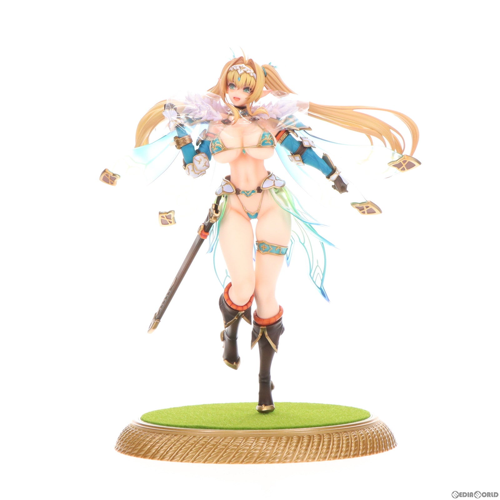 【中古即納】[FIG] あみあみ限定特典4種付属 エルフ村 第12村人 ルルーニャ アンテナショップ限定版 1/6 完成品 フィギュア ヴェルテクス(20240131)