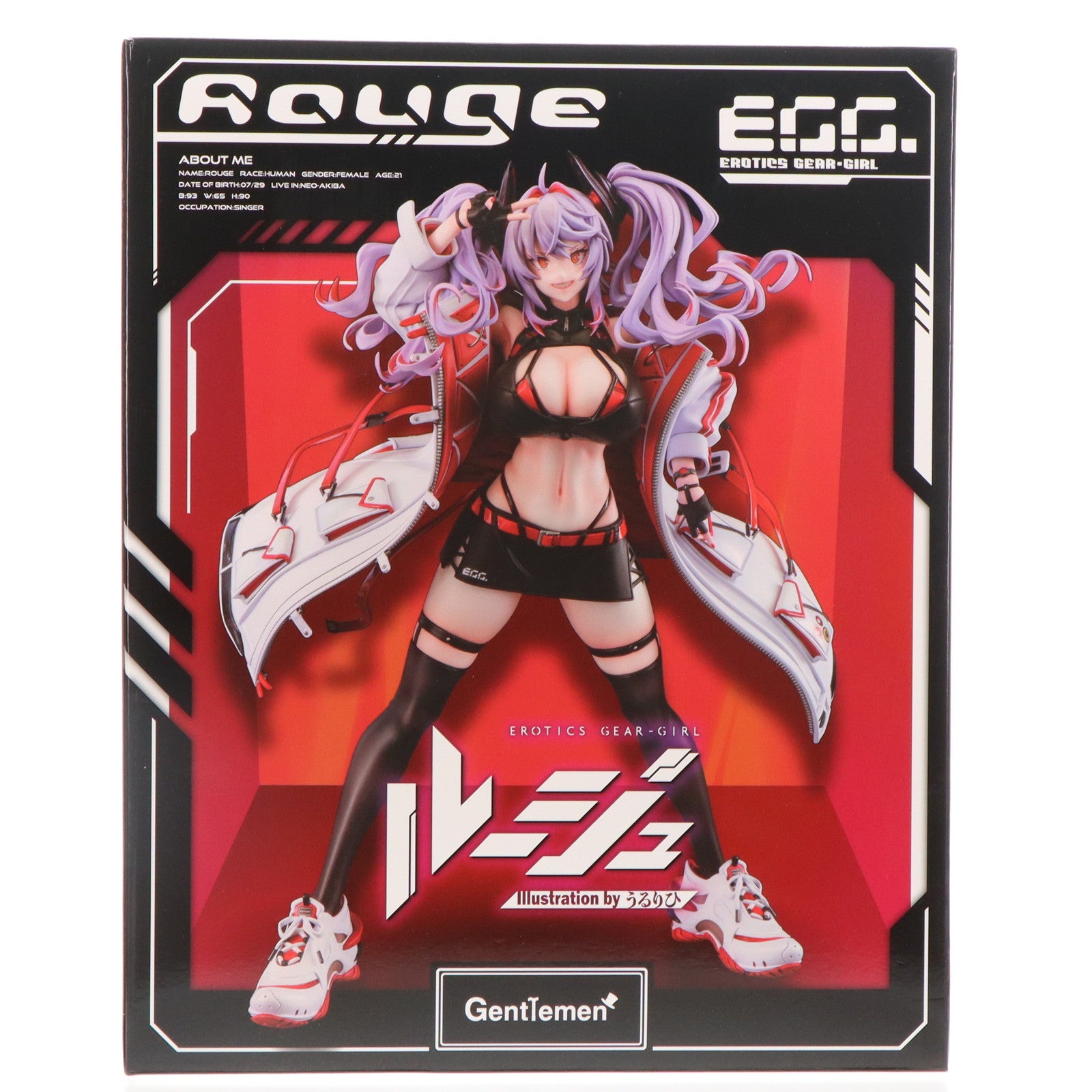 【中古即納】[FIG] FANZA限定特典付属 Erotics Gear-Girl ルージュ Illustration by うるりひ 1/6 完成品 フィギュア ジェントルメン(20240525)