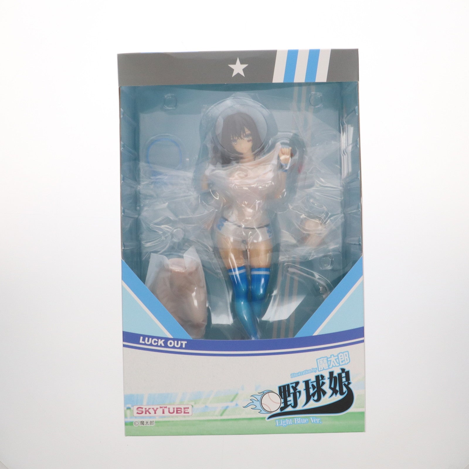 【中古即納】[FIG] 野球娘 illustration by 魔太郎 Light Blue Ver. 1/6 完成品 フィギュア(AX-1180) SkyTube(スカイチューブ)(20210620)