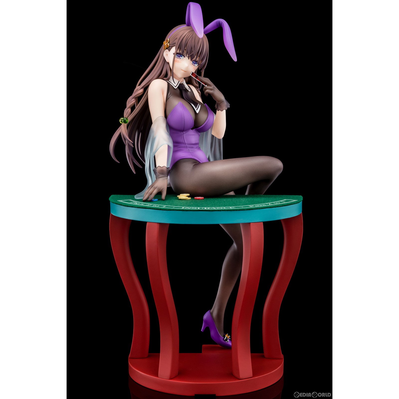 【中古即納】[FIG] エルフィーネ・フィレット 花紫のバニーフィギュアwithぺろりシステム 聖剣学院の魔剣使い 1/6 完成品 フィギュア 日本コロムビア(20241227)