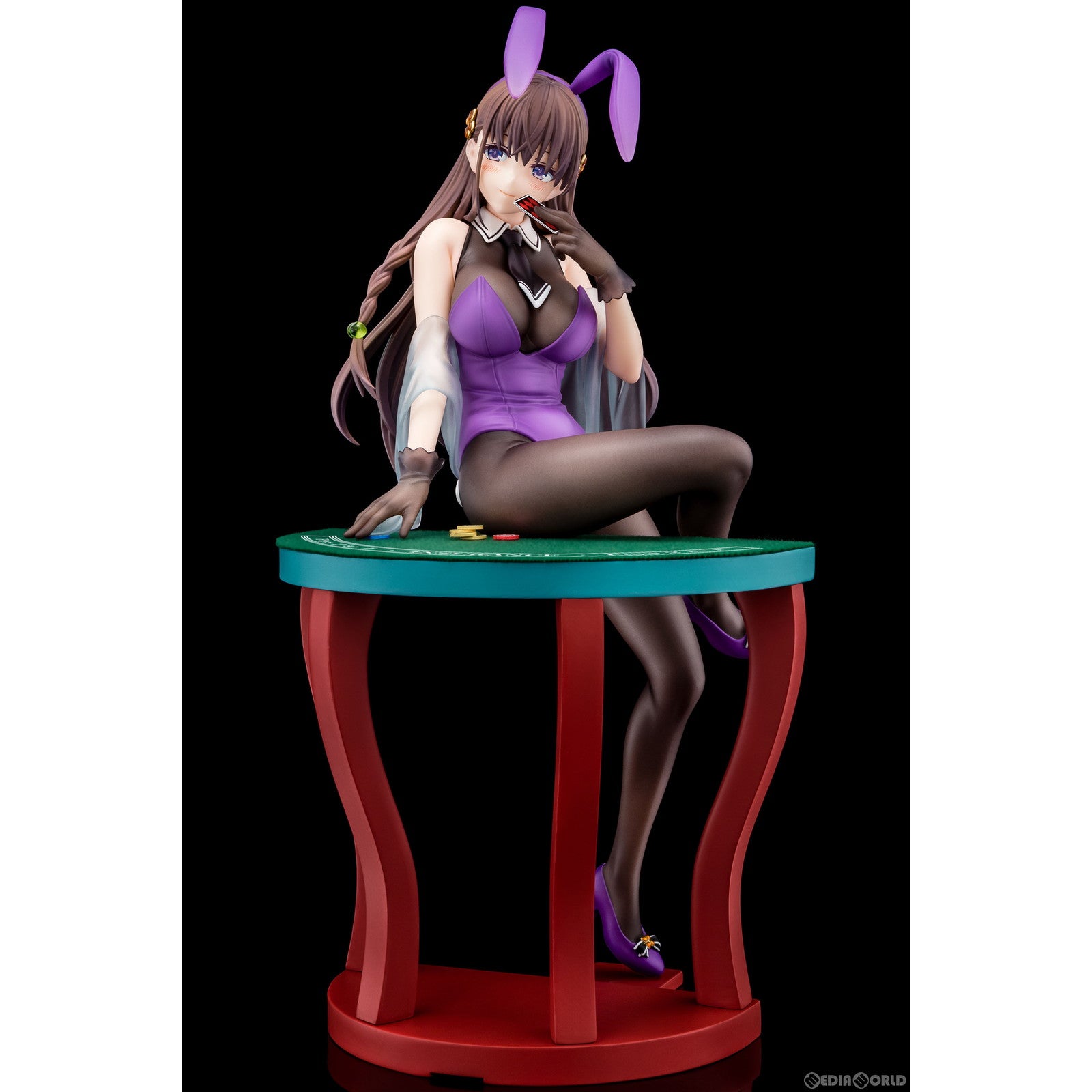 【中古即納】[FIG] エルフィーネ・フィレット 花紫のバニーフィギュアwithぺろりシステム 聖剣学院の魔剣使い 1/6 完成品 フィギュア 日本コロムビア(20241227)