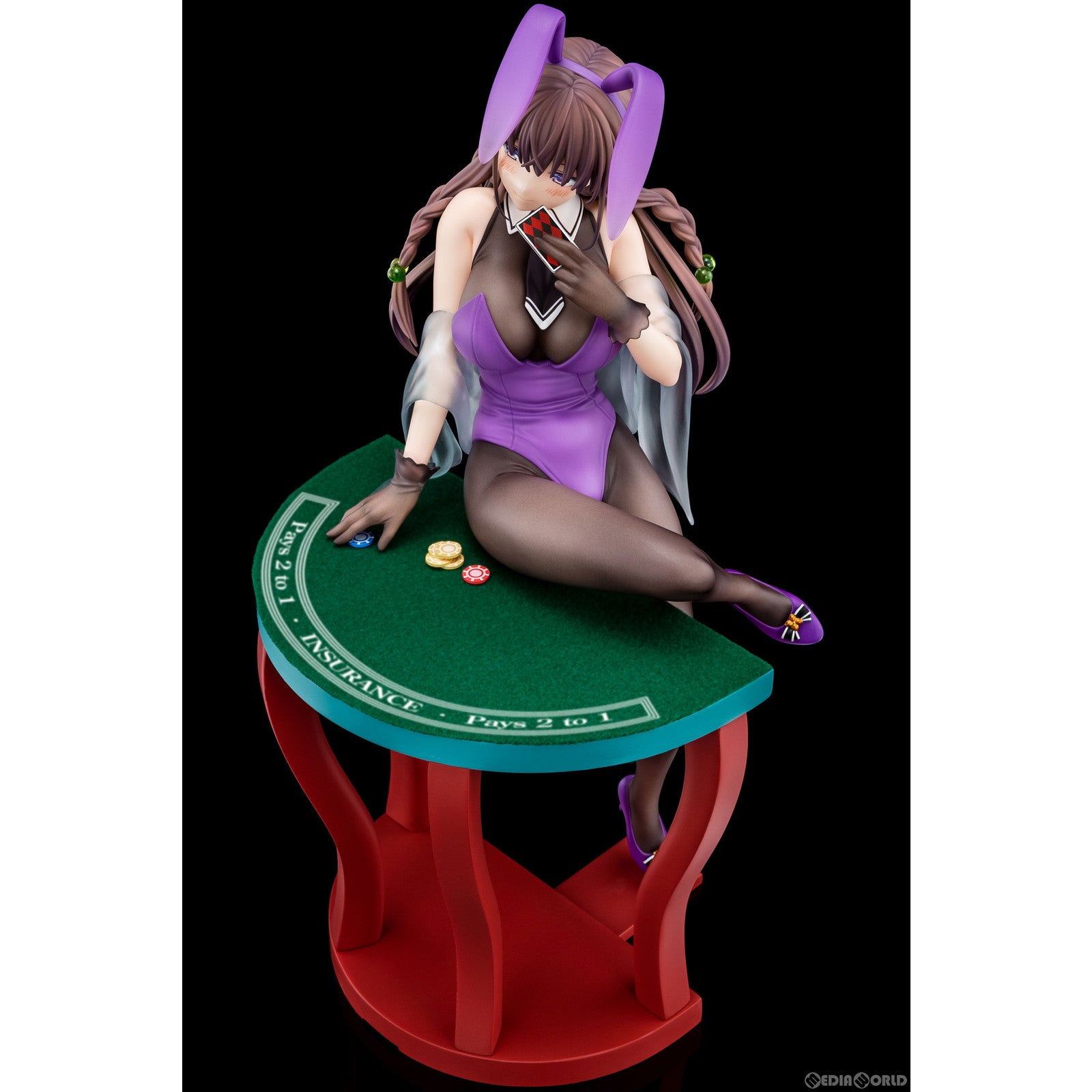【中古即納】[FIG] エルフィーネ・フィレット 花紫のバニーフィギュアwithぺろりシステム 聖剣学院の魔剣使い 1/6 完成品 フィギュア 日本コロムビア(20241227)