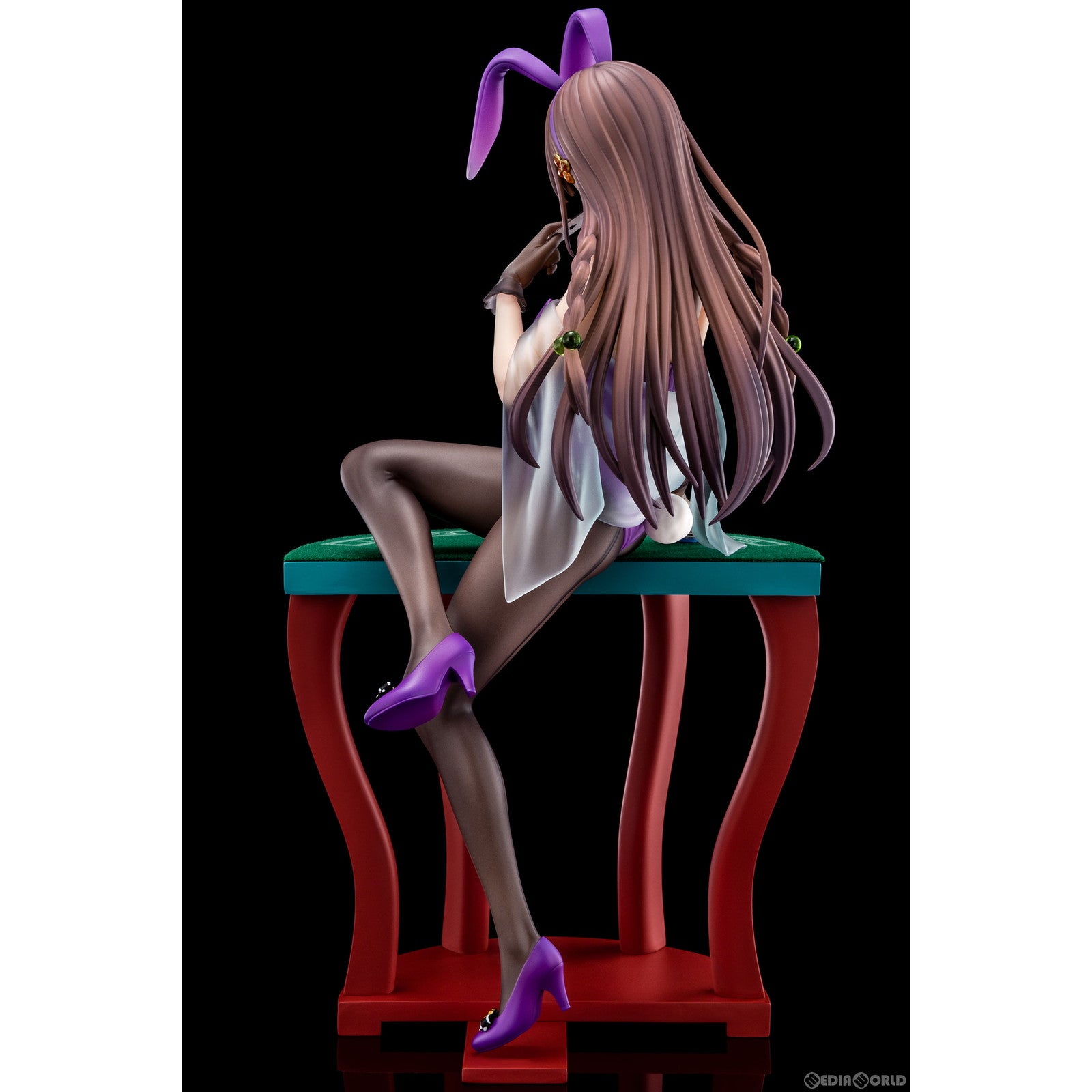 【中古即納】[FIG] エルフィーネ・フィレット 花紫のバニーフィギュアwithぺろりシステム 聖剣学院の魔剣使い 1/6 完成品 フィギュア 日本コロムビア(20241227)