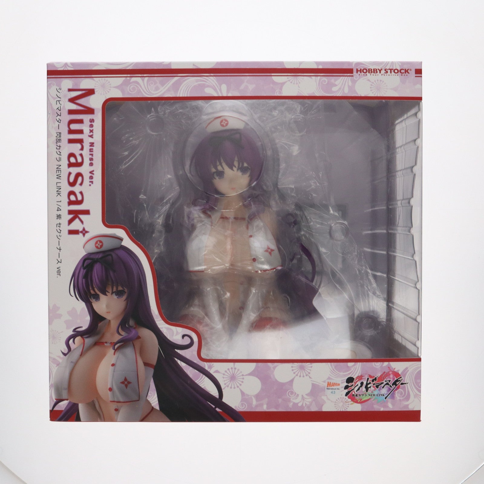 【中古即納】[FIG] ホビーストック購入特典付属 紫(むらさき) セクシーナースVer. シノビマスター 閃乱カグラ NEW LINK 1/4 完成品 フィギュア ホビーストック(20241031)
