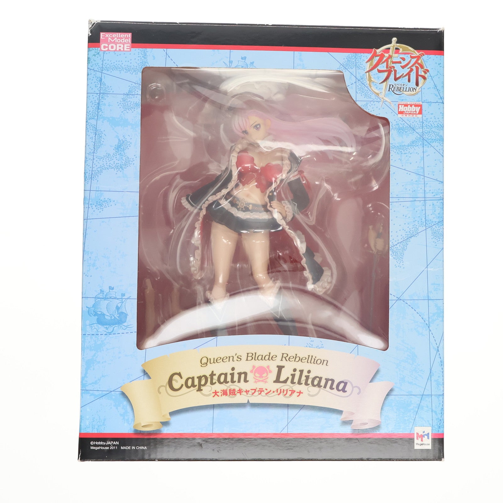【中古即納】[FIG] エクセレントモデル CORE 大海賊キャプテン・リリアナ クイーンズブレイド リベリオンP-7 1/8 完成品 フィギュア メガハウス(20110825)