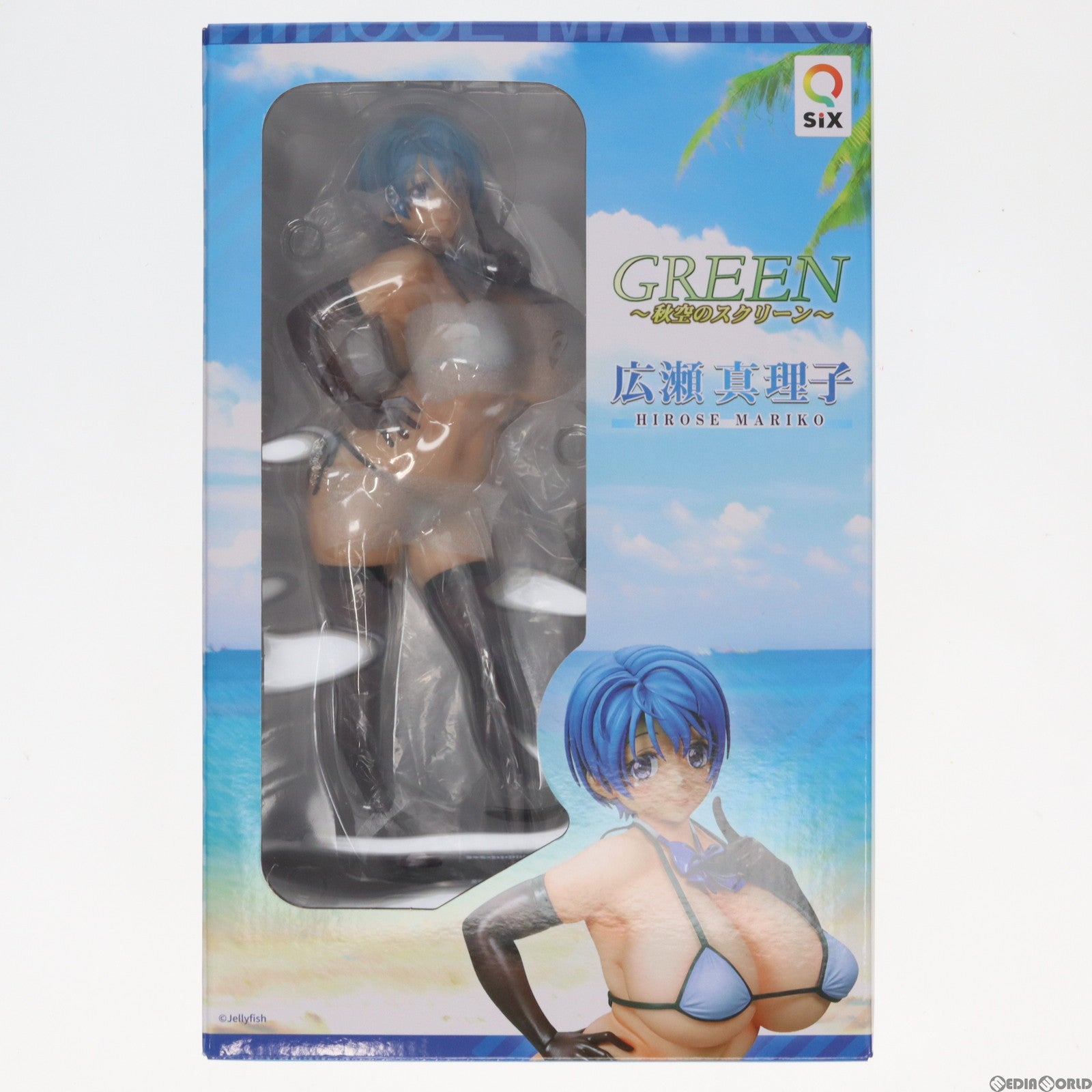 【中古即納】[FIG] 広瀬真理子(ひろせまりこ) GREEN ～秋空のスクリーン～ 1/6 完成品 フィギュア Q-six(キューシックス)(20221106)
