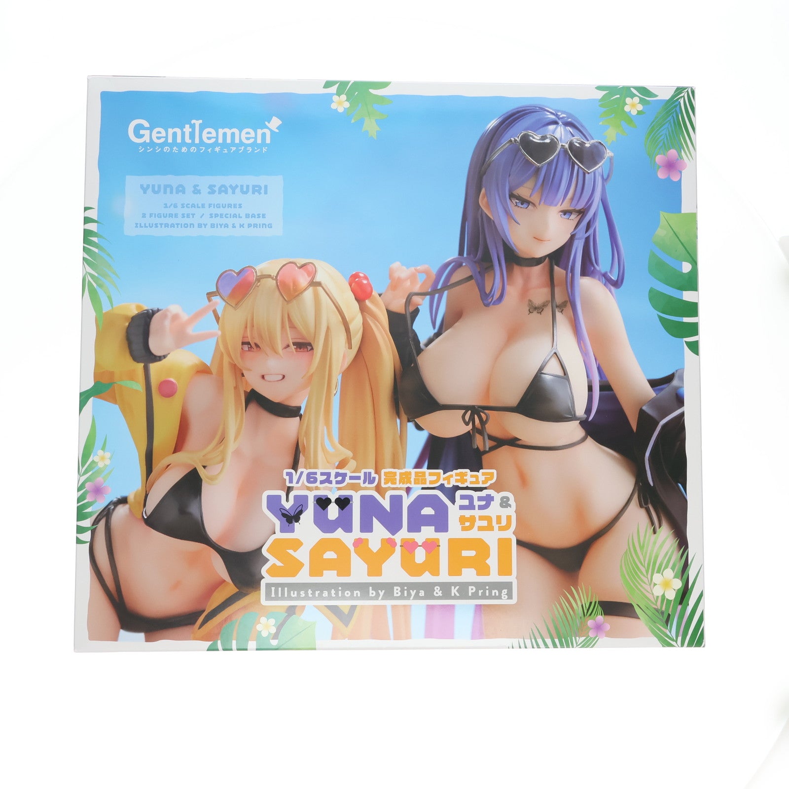 【中古即納】[FIG] ユナ&サユリ Illustration by Biya&K Pring 専用台座付き 2体セット 1/6 完成品 フィギュア ジェントルメン(20250413)