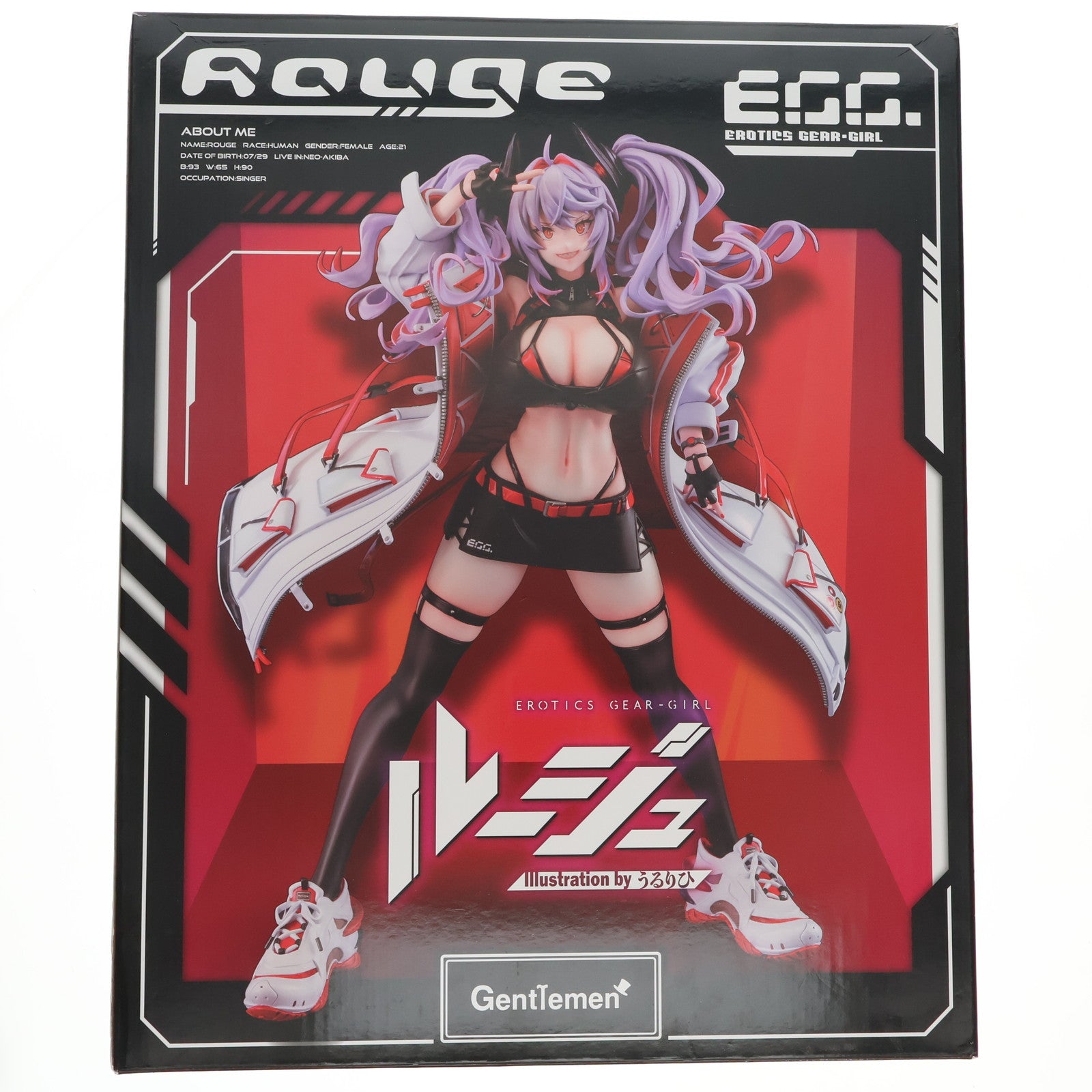 【中古即納】[FIG] Erotics Gear-Girl ルージュ Illustration by うるりひ 1/6 完成品 フィギュア(GENT-FG-001) ジェントルメン(20240525)