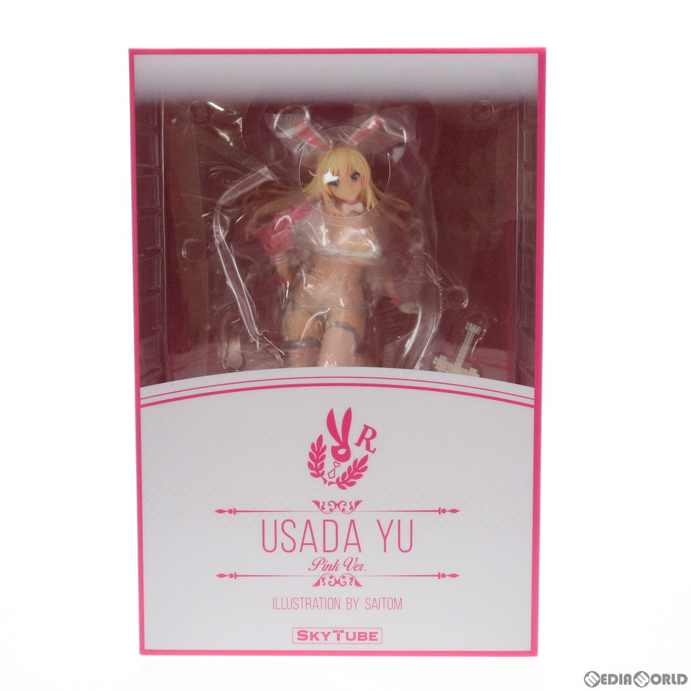 【中古即納】[FIG] ポストカード付属 宇佐田ゆう(うさだゆう) Pink Ver. illustration by saitom 1/6 完成品 フィギュア(AX-1137) SkyTube(スカイチューブ)(20200112)