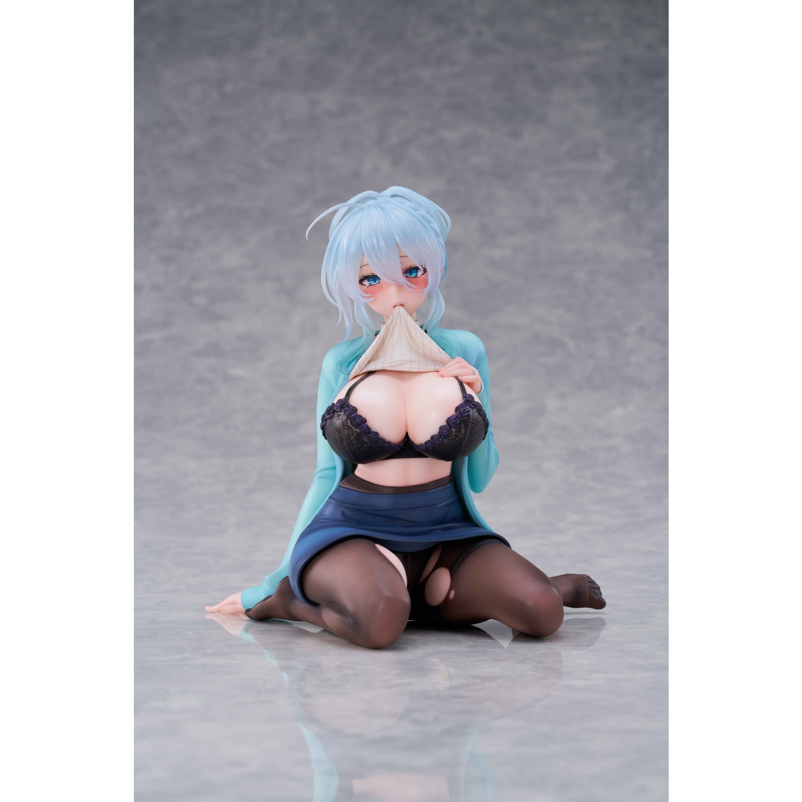 【中古即納】[FIG] 色紙付属 未亡人の雪女 雪乃深冬(ゆきのみふゆ) 座ってる雪乃さん 通常版 1/6 完成品 フィギュア PURE(ピュア)(20241130)