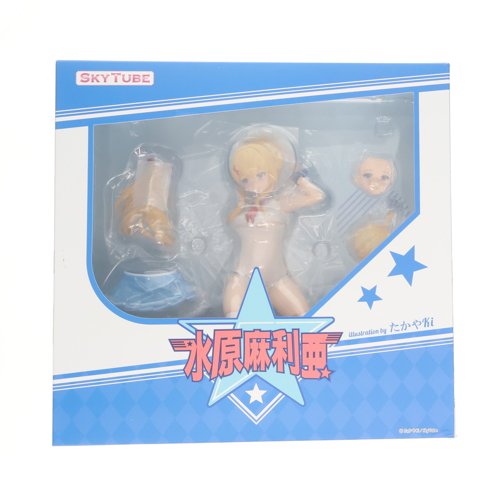 【中古即納】[FIG] ポストカード2枚付属 水原麻利亜(みずはらまりあ) illustration by たかやki 1/6 完成品 フィギュア(AX-1129) SkyTube(スカイチューブ)(20230526)